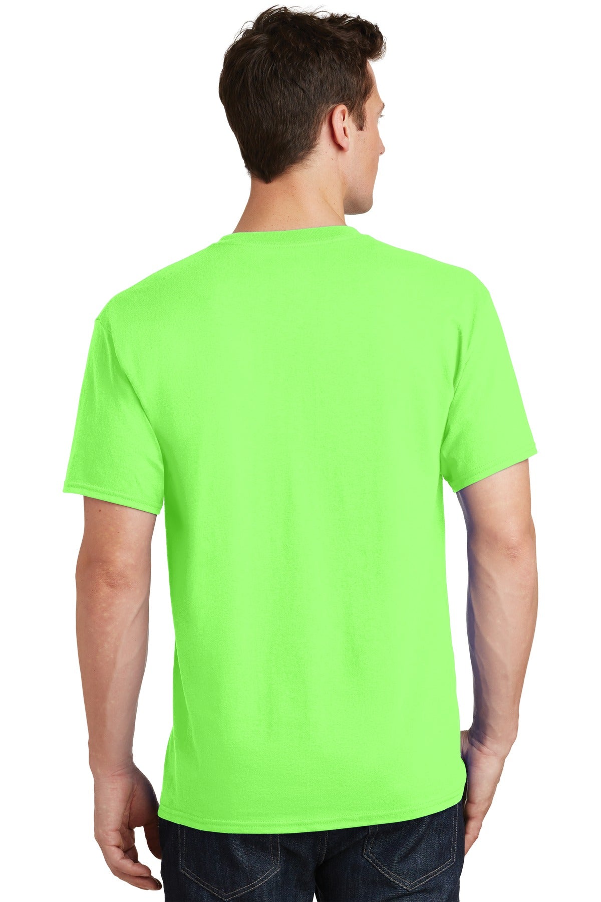 Neon Green Port & Co Tall Core Cotton Tee PC54T
