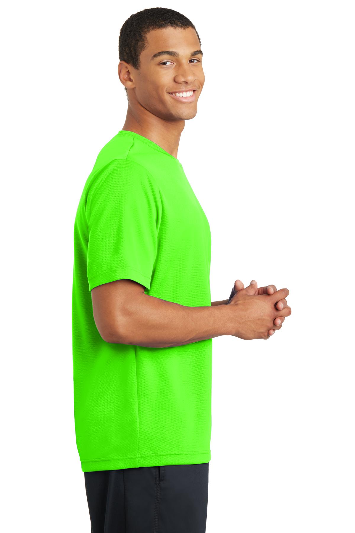Neon Green Sport-Tek PosiCharge RacerMesh Tee. ST340