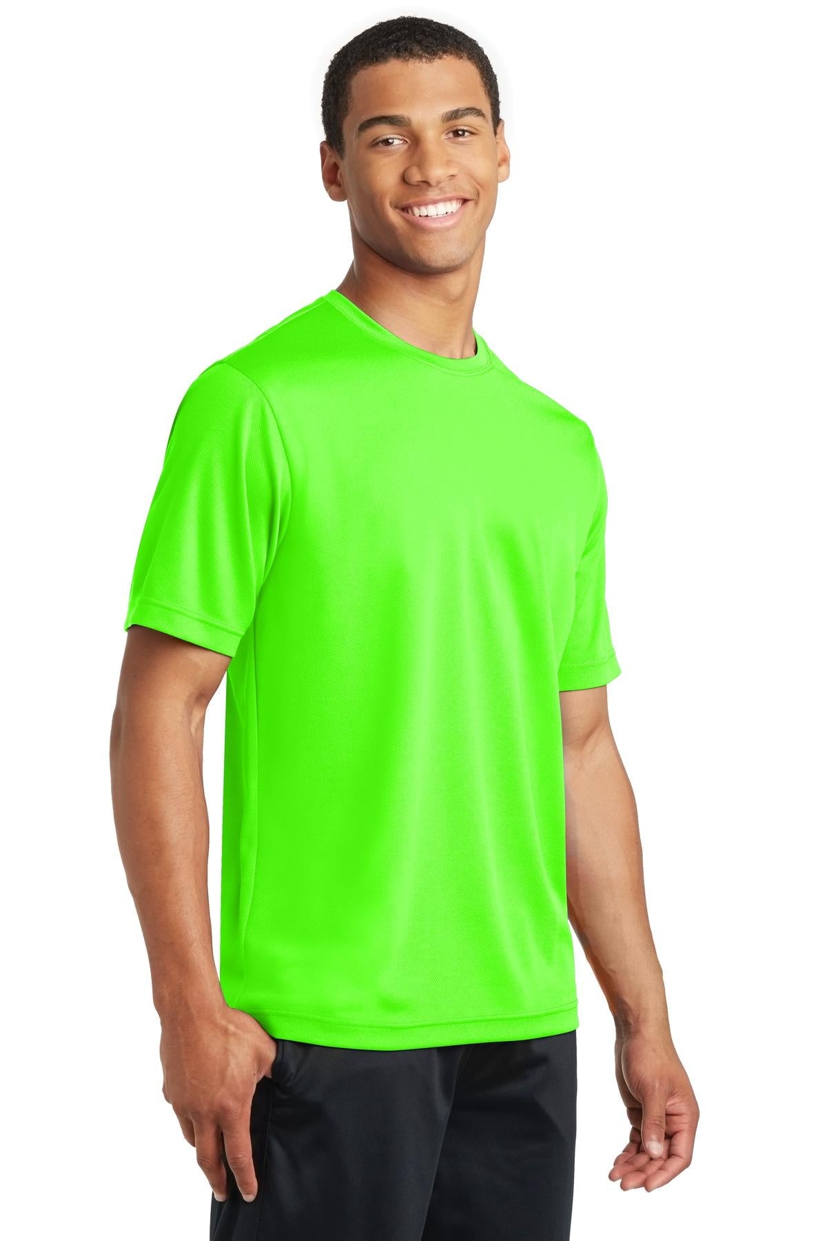 Neon Green Sport-Tek PosiCharge RacerMesh Tee. ST340