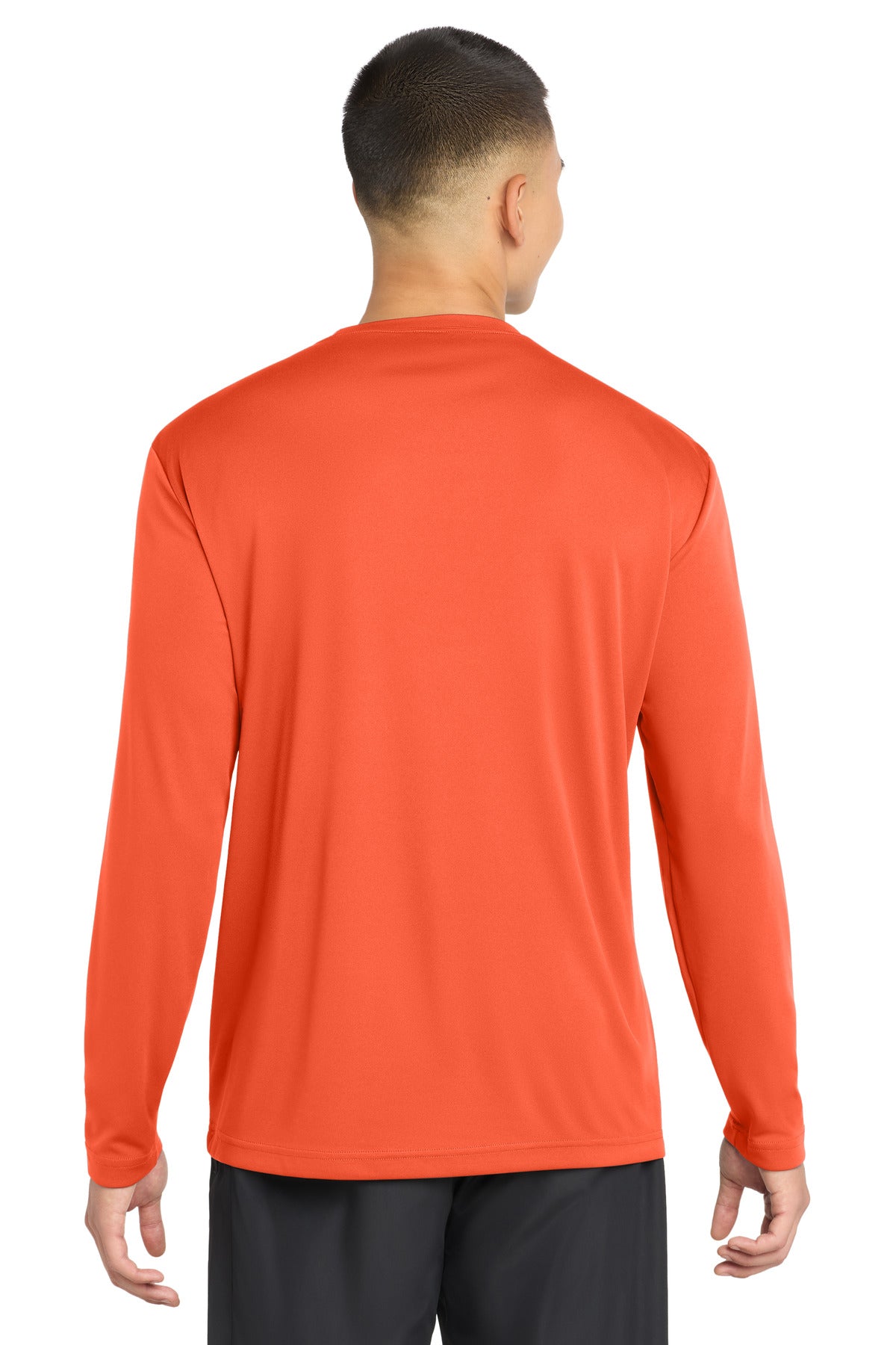 Neon Orange Sport-Tek Long Sleeve PosiCharge Competitor Tee. ST350LS