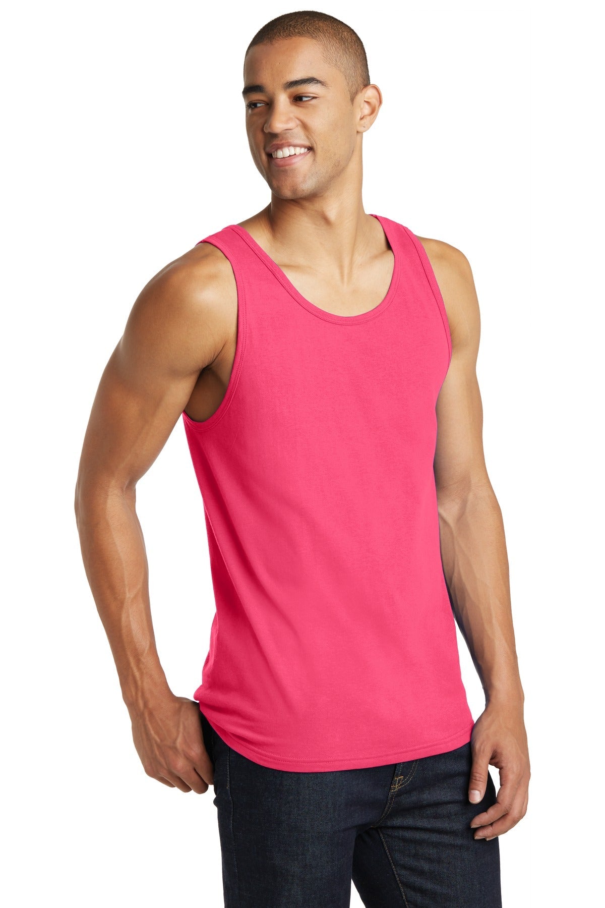Neon Pink District The Concert Tank . DT5300