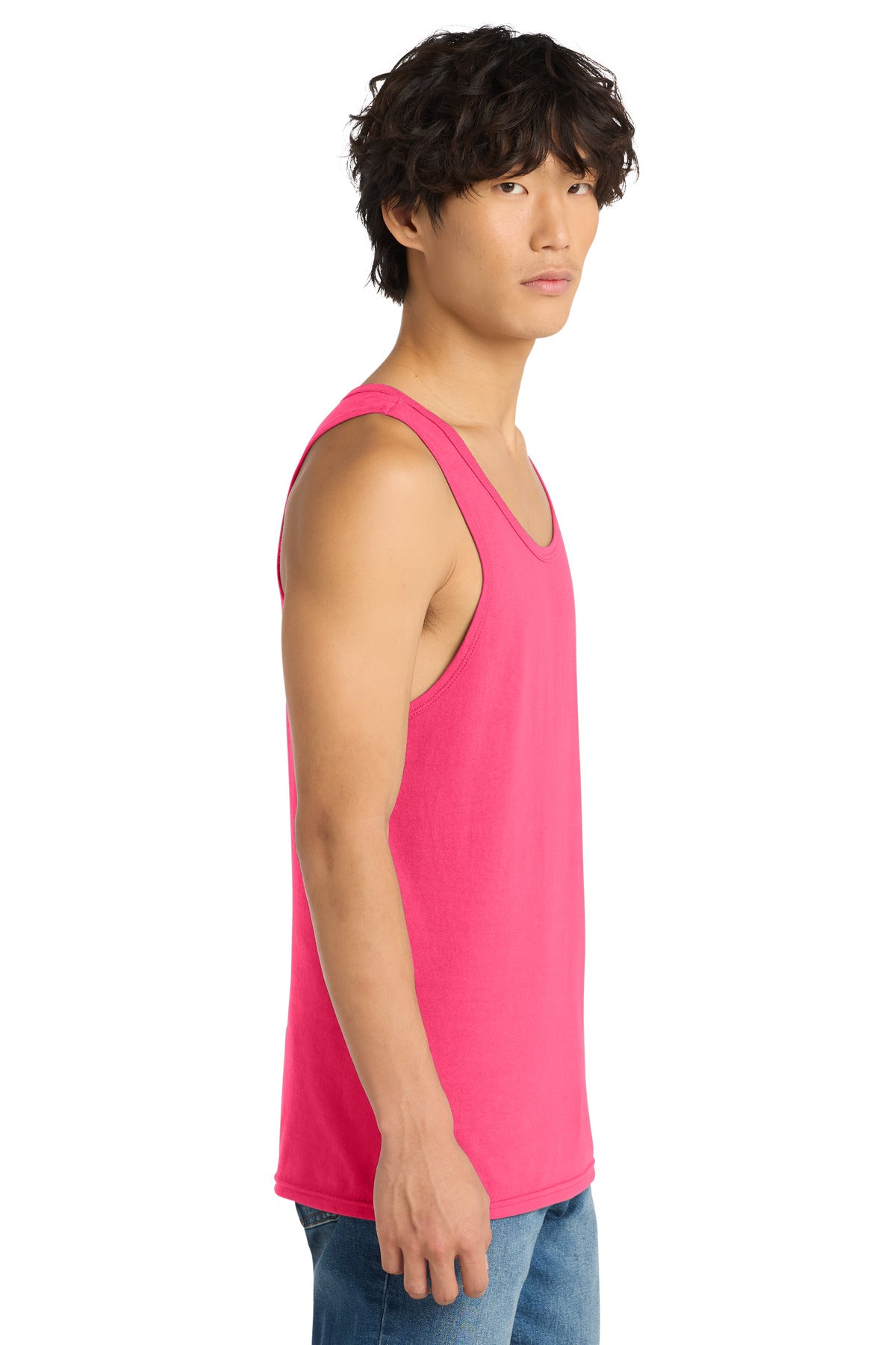 Neon Pink District The Concert Tank . DT5300
