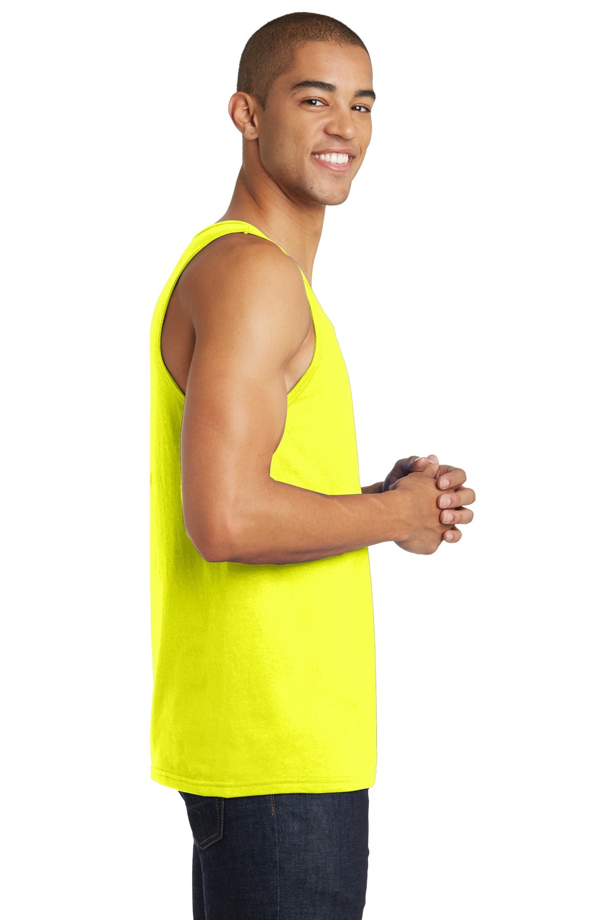 Neon Yellow District The Concert Tank . DT5300