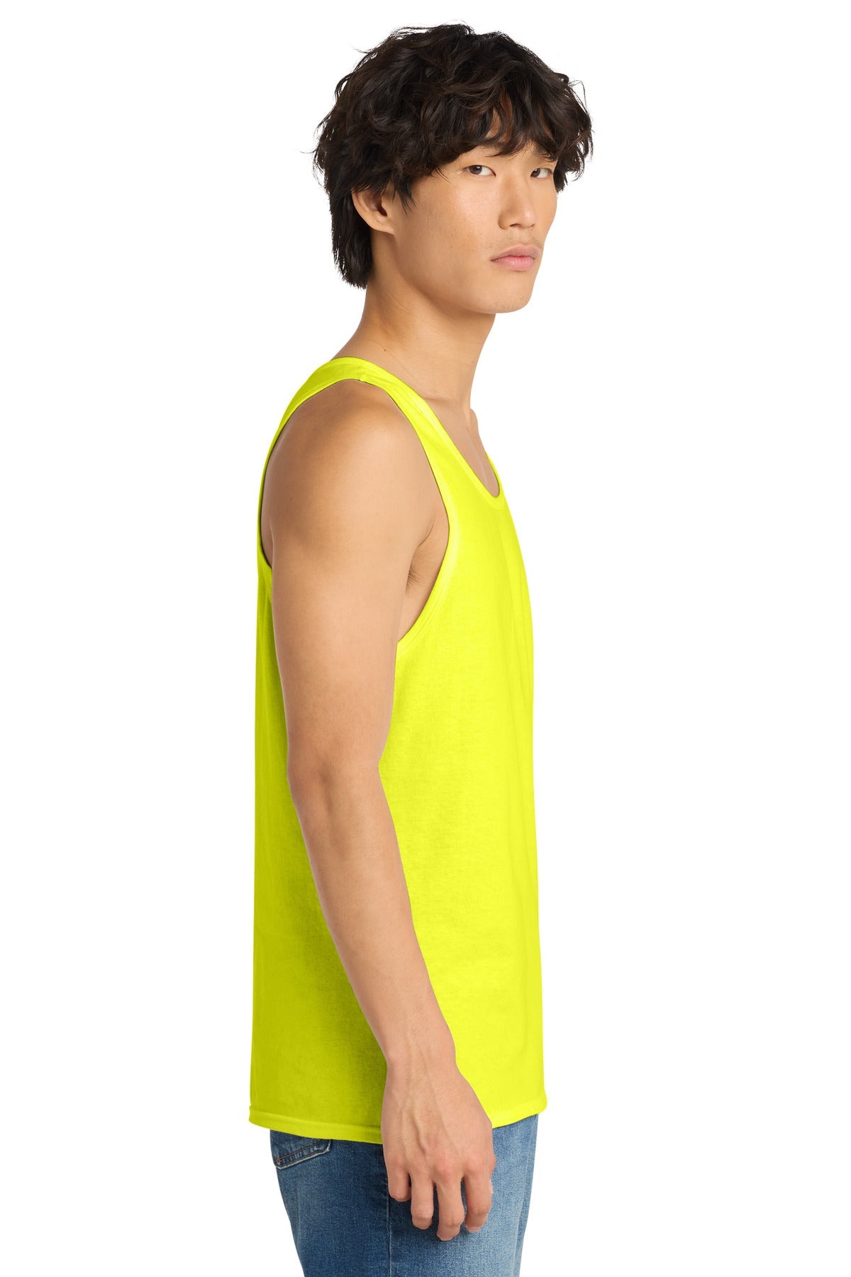 Neon Yellow District The Concert Tank . DT5300