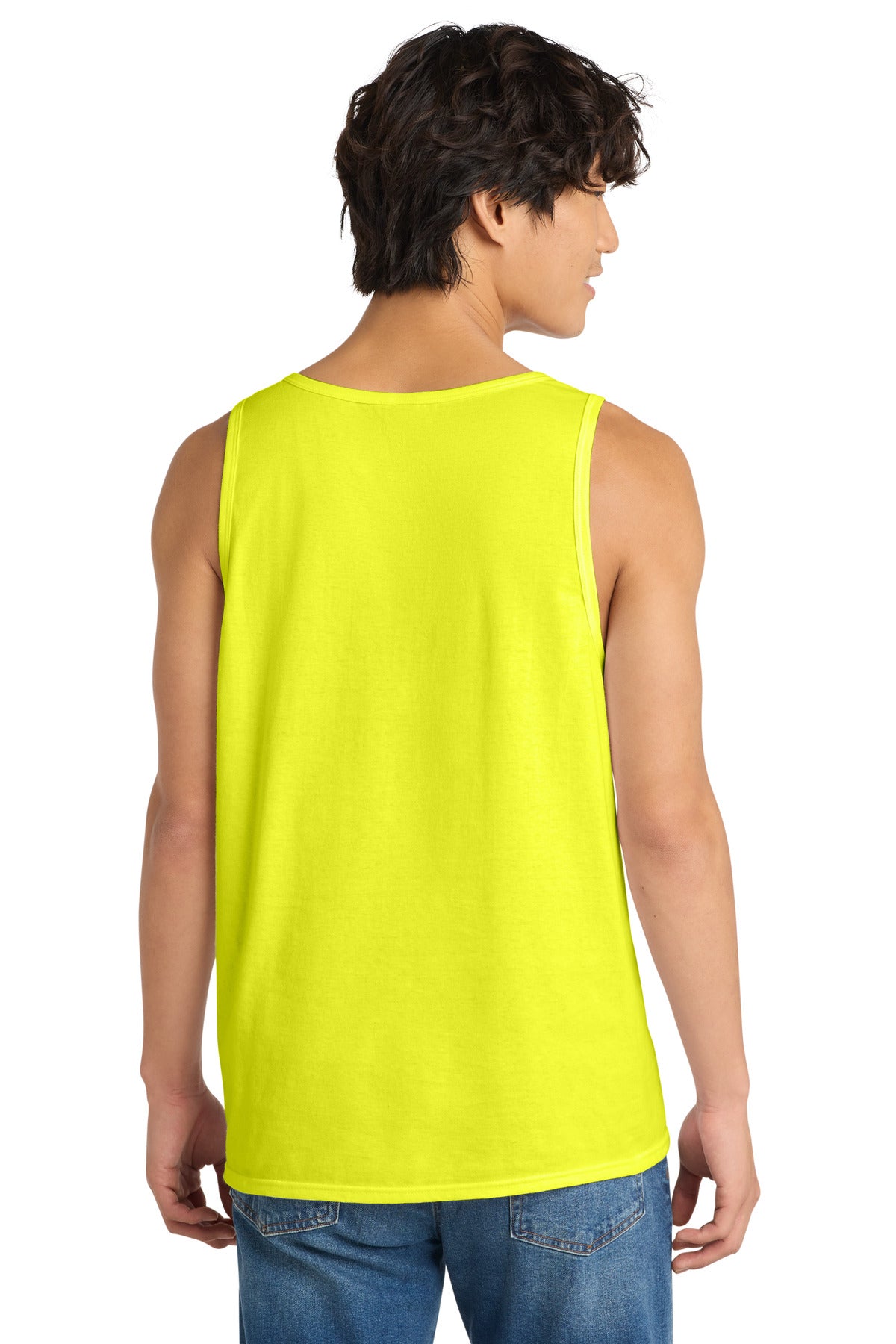 Neon Yellow District The Concert Tank . DT5300