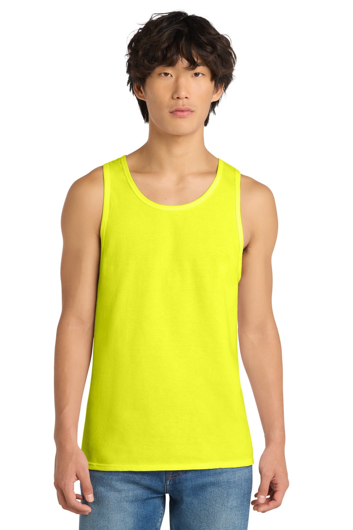 Neon Yellow District The Concert Tank . DT5300