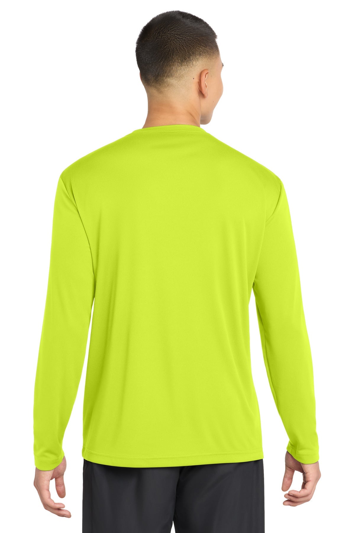 Neon Yellow Sport-Tek Long Sleeve PosiCharge Competitor Tee. ST350LS
