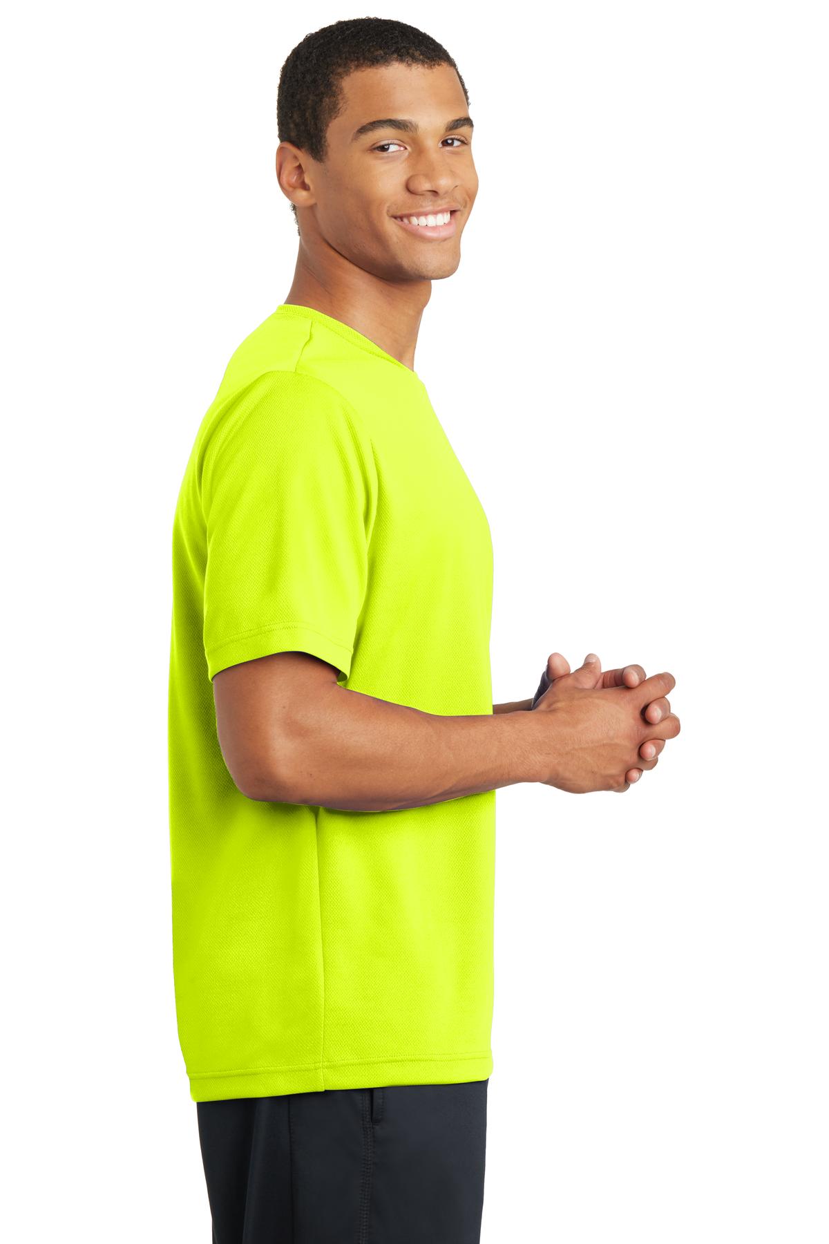 Neon Yellow Sport-Tek PosiCharge RacerMesh Tee. ST340