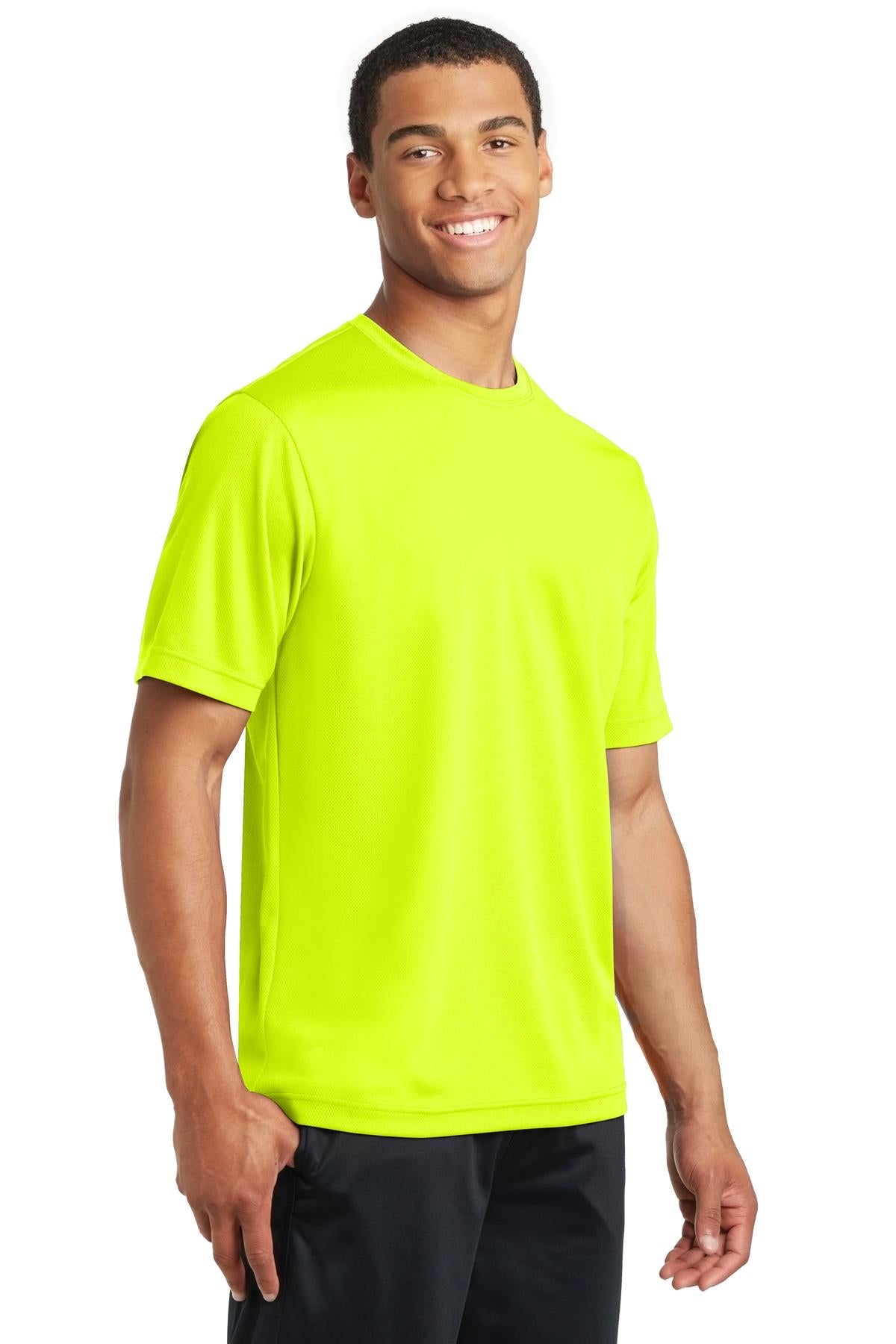 Neon Yellow Sport-Tek PosiCharge RacerMesh Tee. ST340