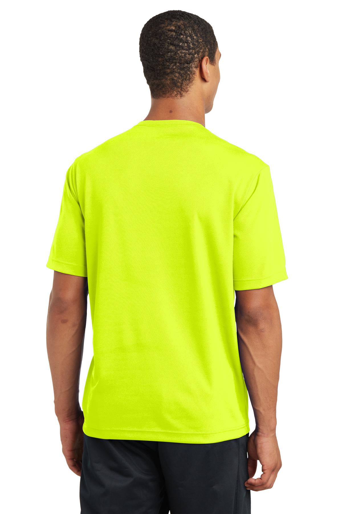 Neon Yellow Sport-Tek PosiCharge RacerMesh Tee. ST340