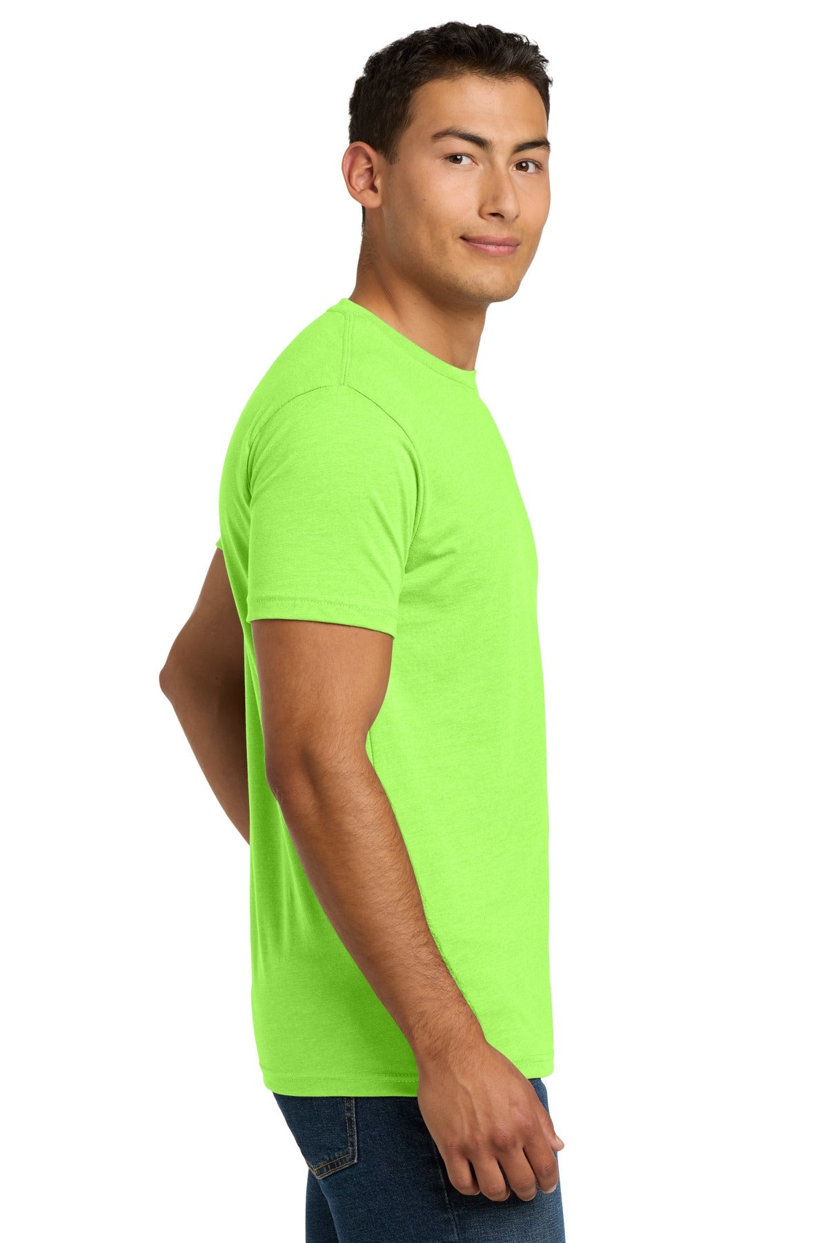 NeonGreen Next Level Apparel Adult CVC Tee. NL6210