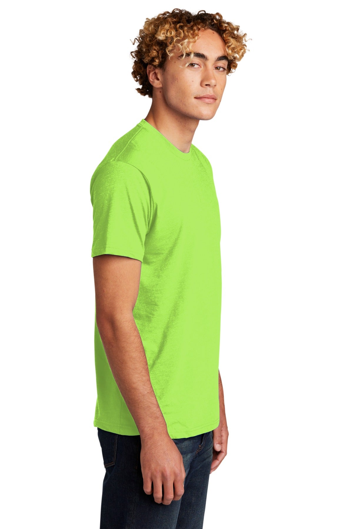 NeonGreen Next Level Apparel Adult CVC Tee. NL6210