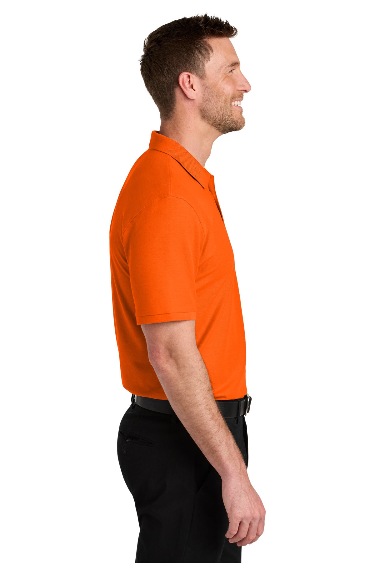 NeonOrange Port Authority Wearever Signature Pique Polo K200