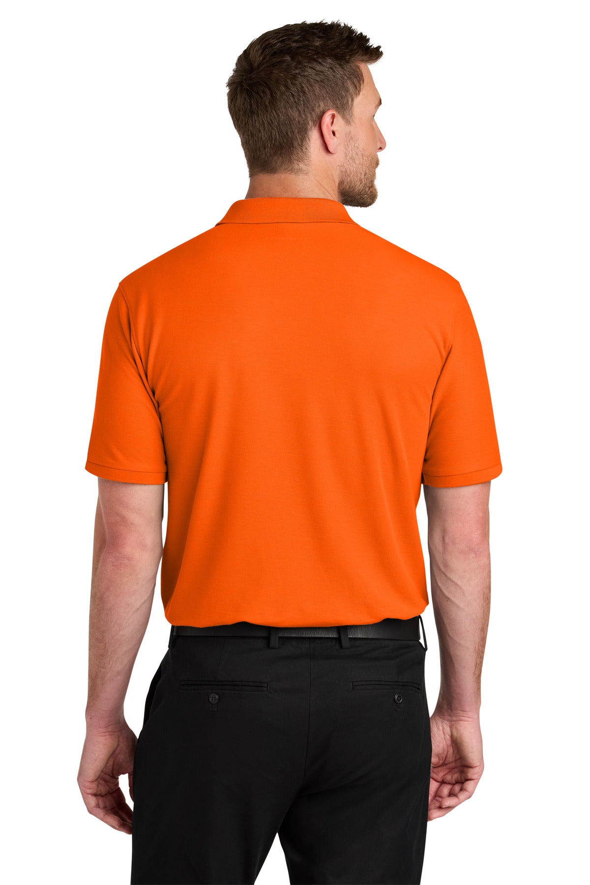 NeonOrange Port Authority Wearever Signature Pique Polo K200
