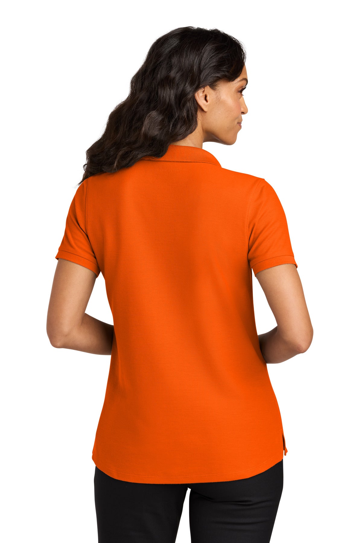 NeonOrange Port Authority Women's Wearever Signature Pique Polo LK200