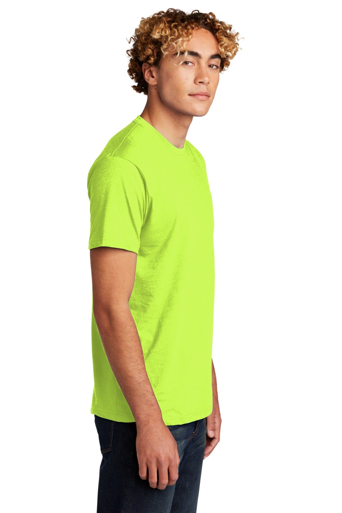 NeonYellow Next Level Apparel Adult CVC Tee. NL6210