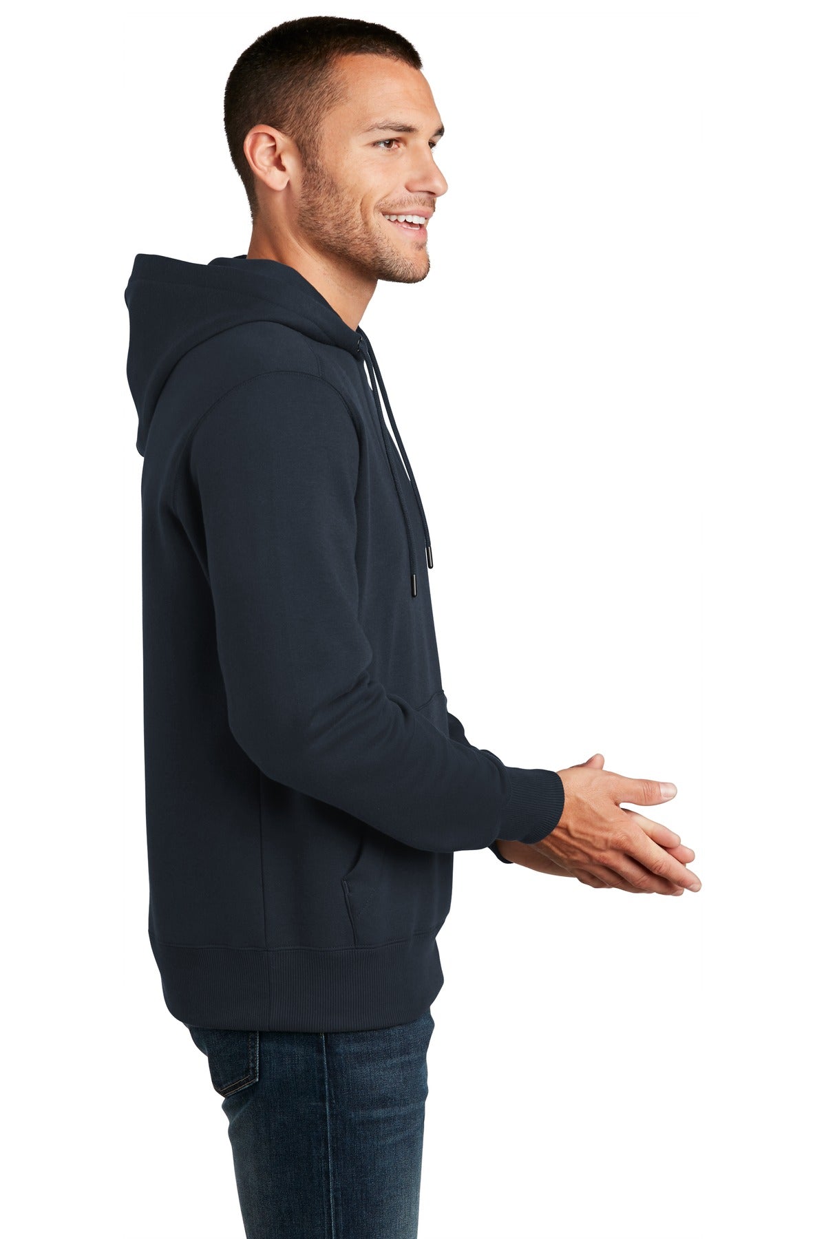 New Navy District Perfect Weight Fleece Hoodie DT1101