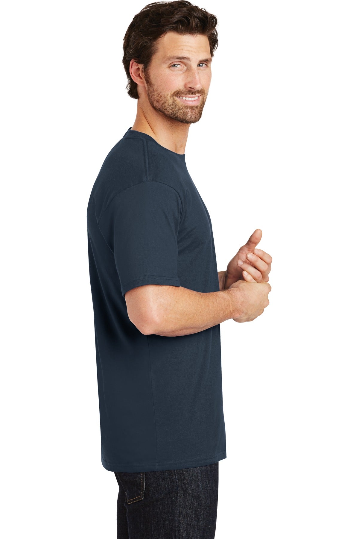 New Navy District Perfect Weight Tee. DT104