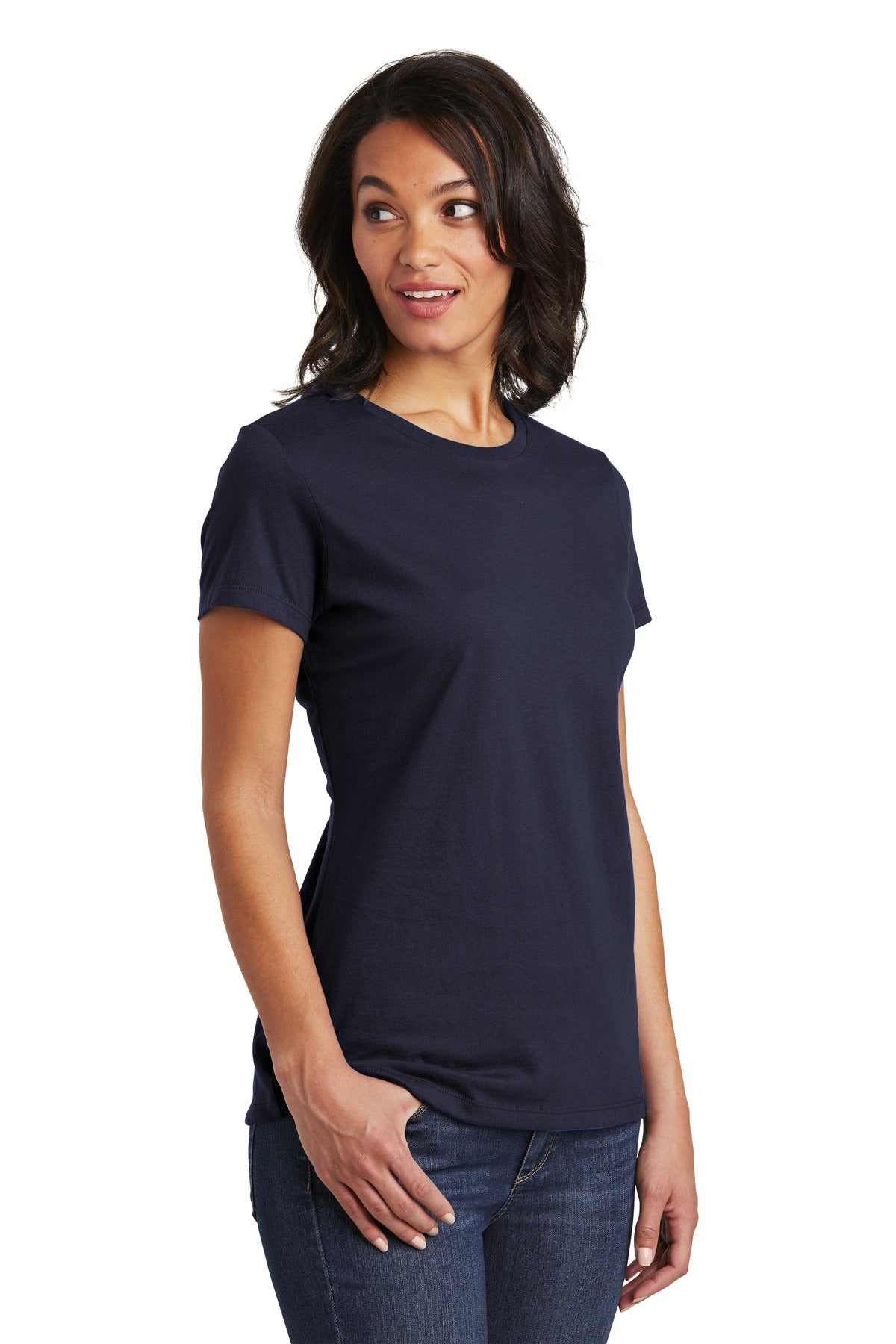 New Navy District Women's Very Important Tee . DT6002