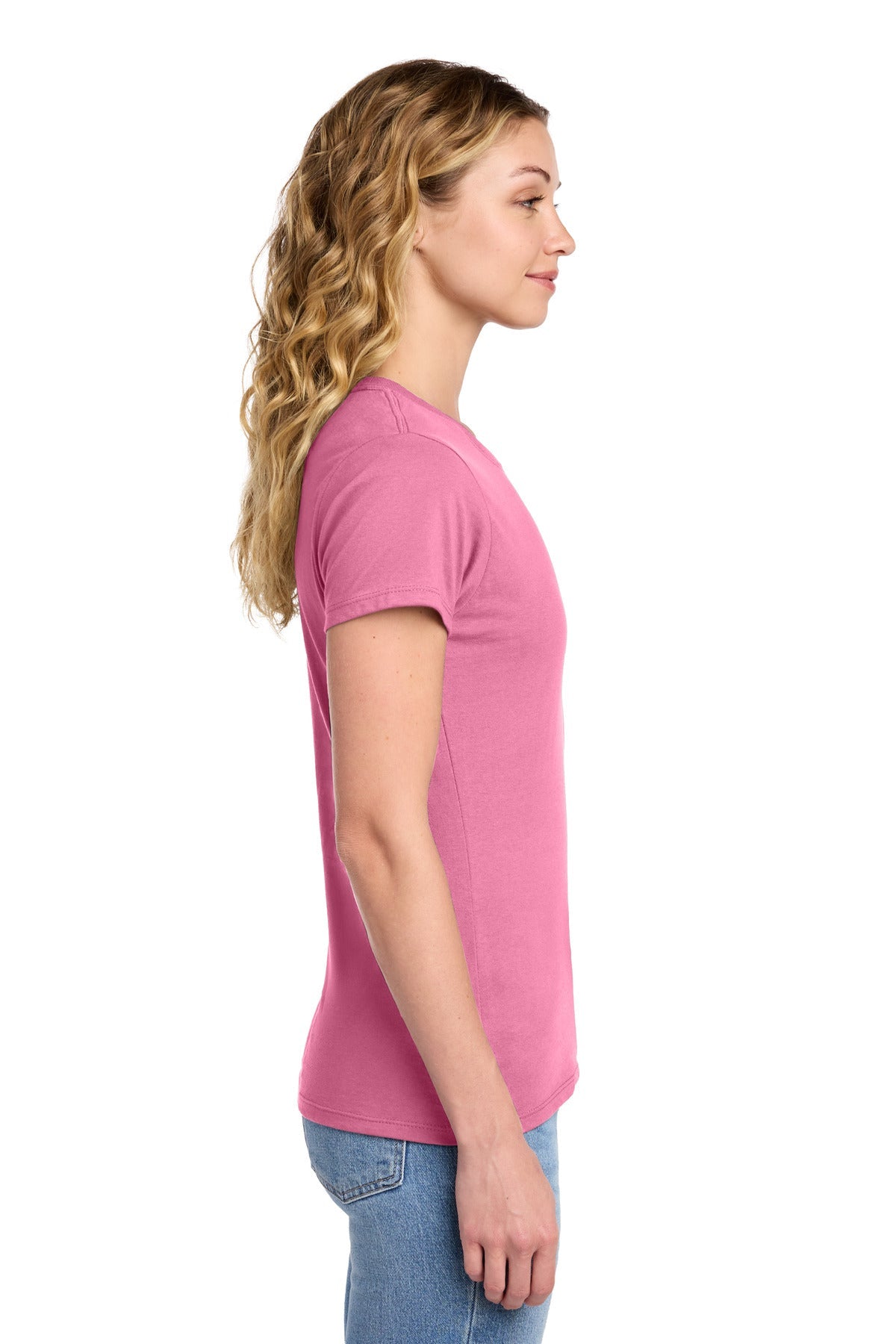 New Pink Port & Co Women's Fan Favorite Tee. LPC450