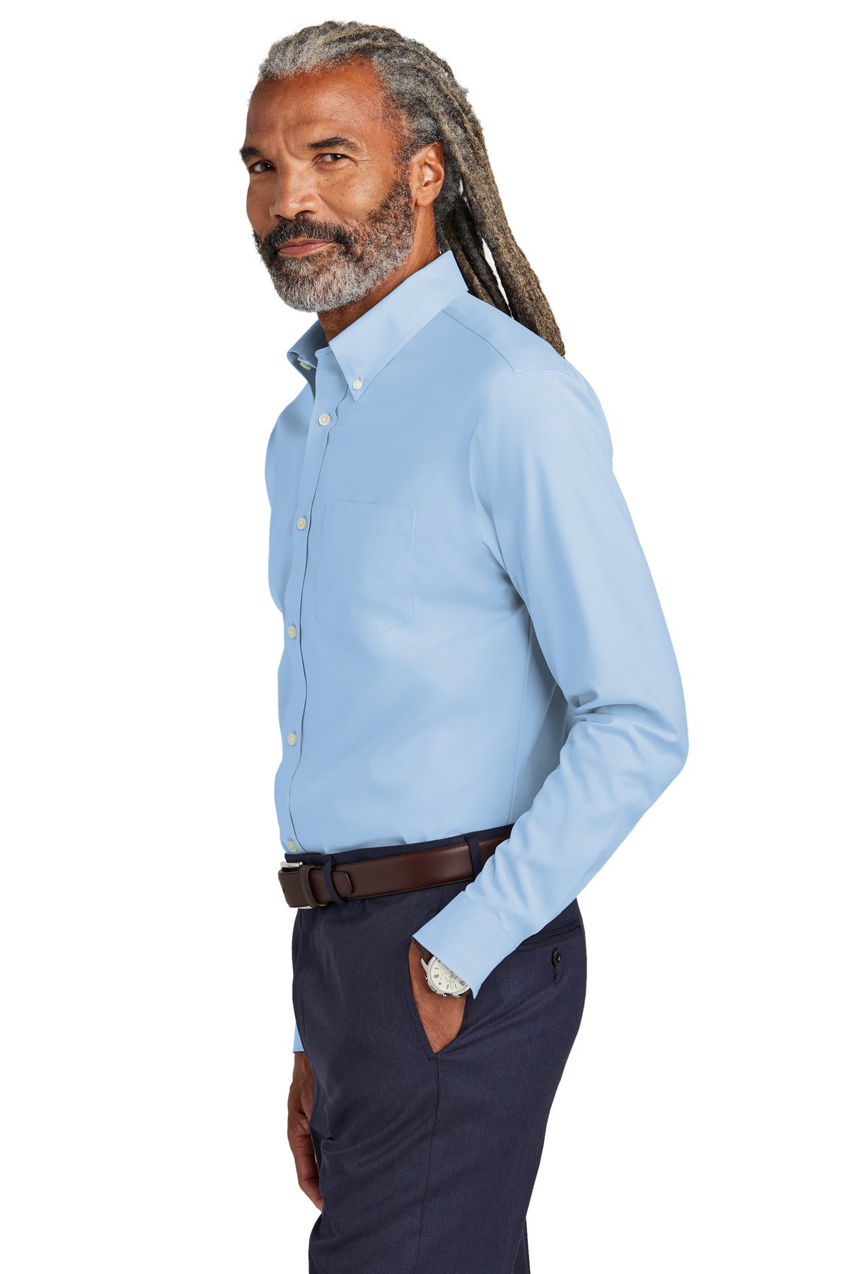 NewportBlu Brooks Brothers Tall Wrinkle-Free Stretch Pinpoint Shirt TBB18000