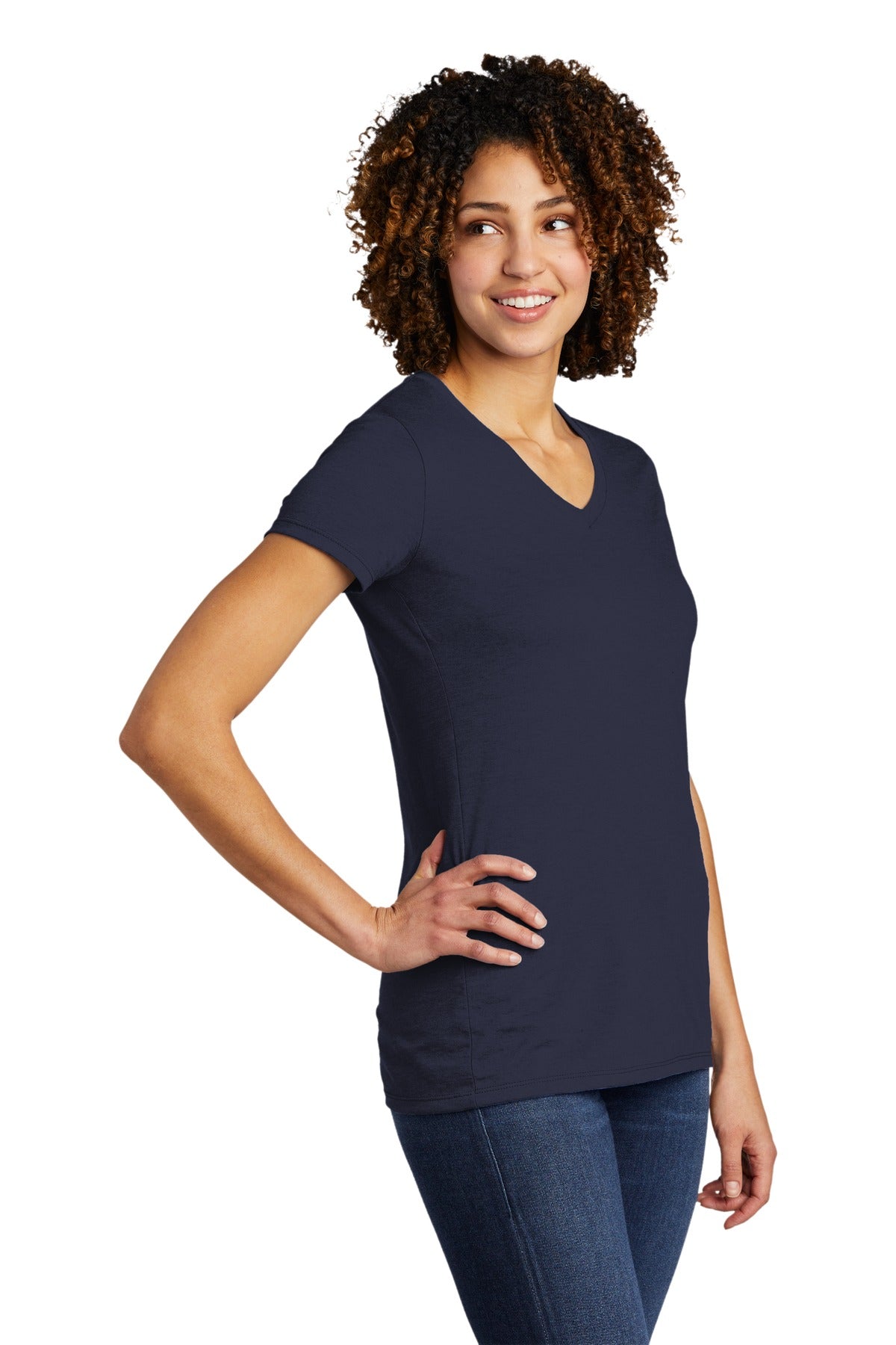 NghtSkyNvy Allmade Women's Tri-Blend V-Neck Tee AL2018