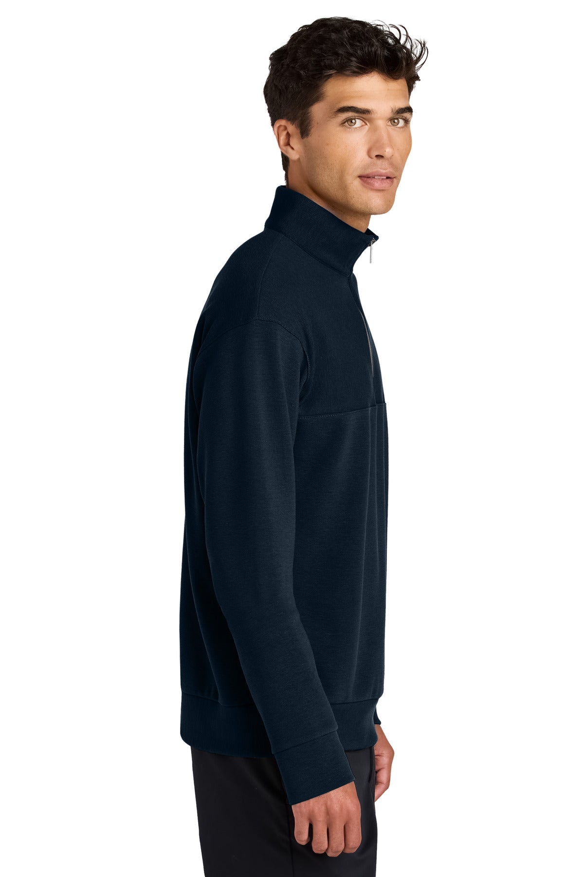NightNavy Mercer+Mettle Linear Texture 1/4-Zip MM3040