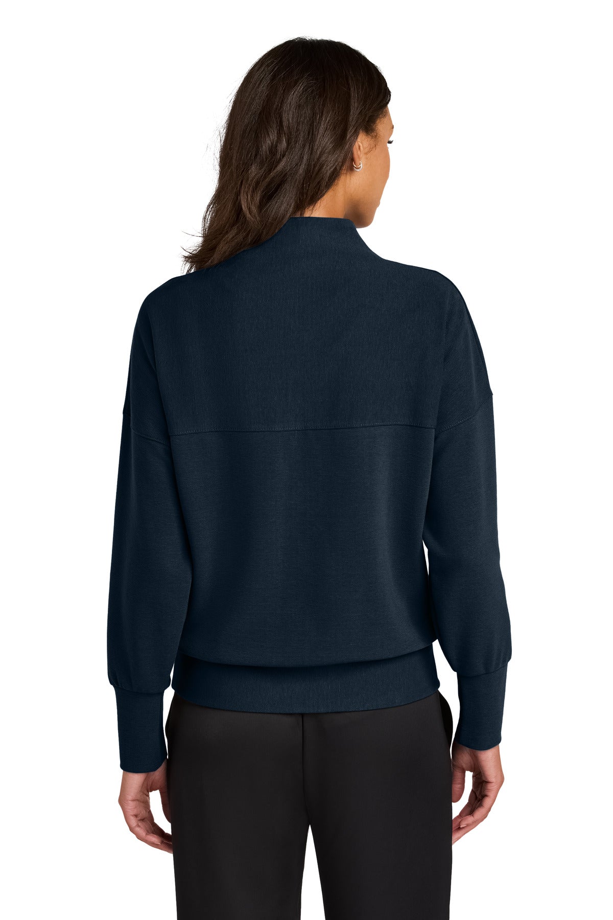 NightNavy Mercer+Mettle Women's Linear Texture 1/4-Zip MM3041