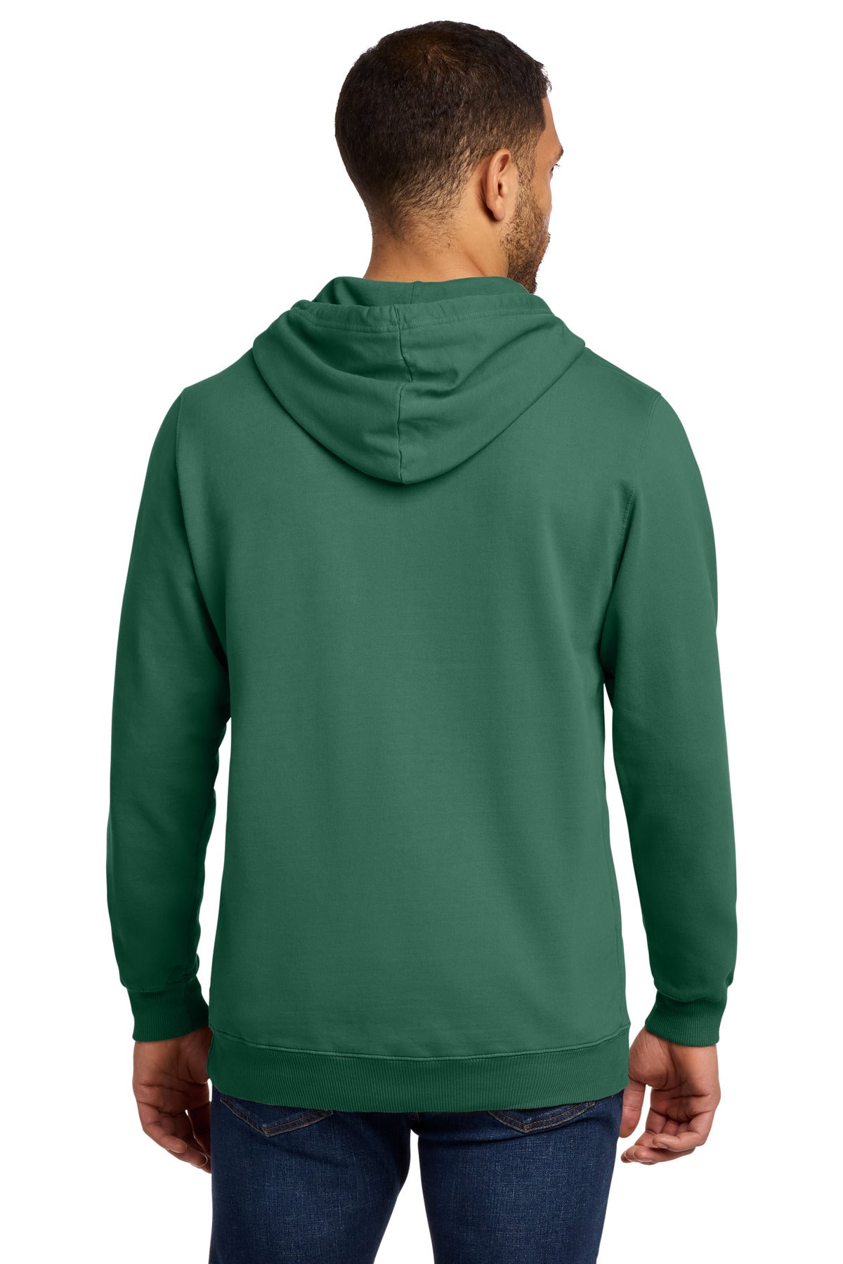 NordicGrn Port & Co Beach Wash Garment-Dyed Pullover Hooded Sweatshirt. PC098H