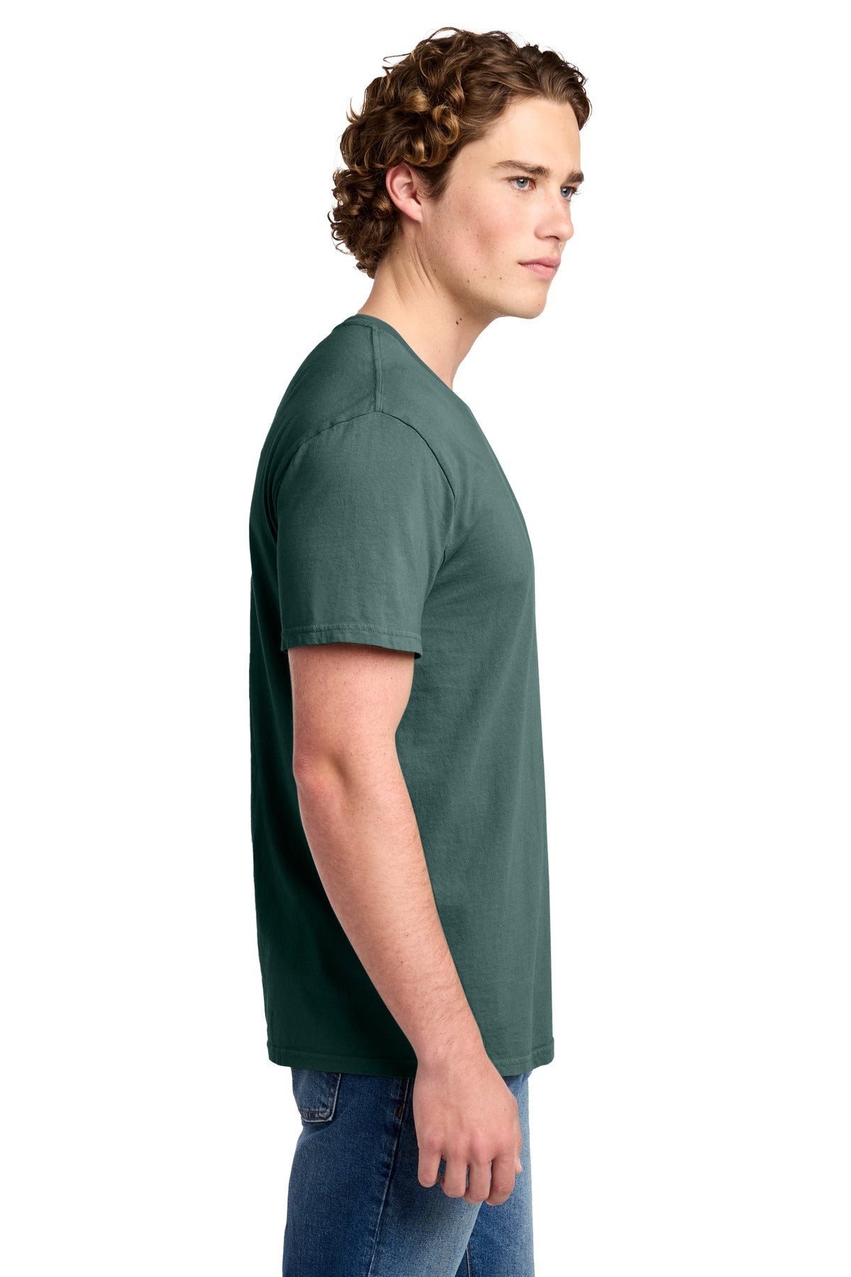 NordicGrn Port & Co Beach Wash Garment-Dyed Tee. PC099