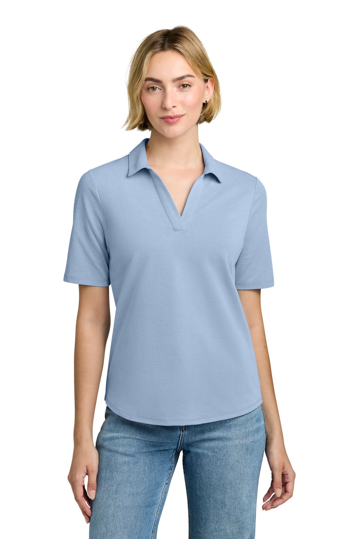 NwptBluEOE Brooks Brothers Women's Pinpoint Pique Polo BB18223