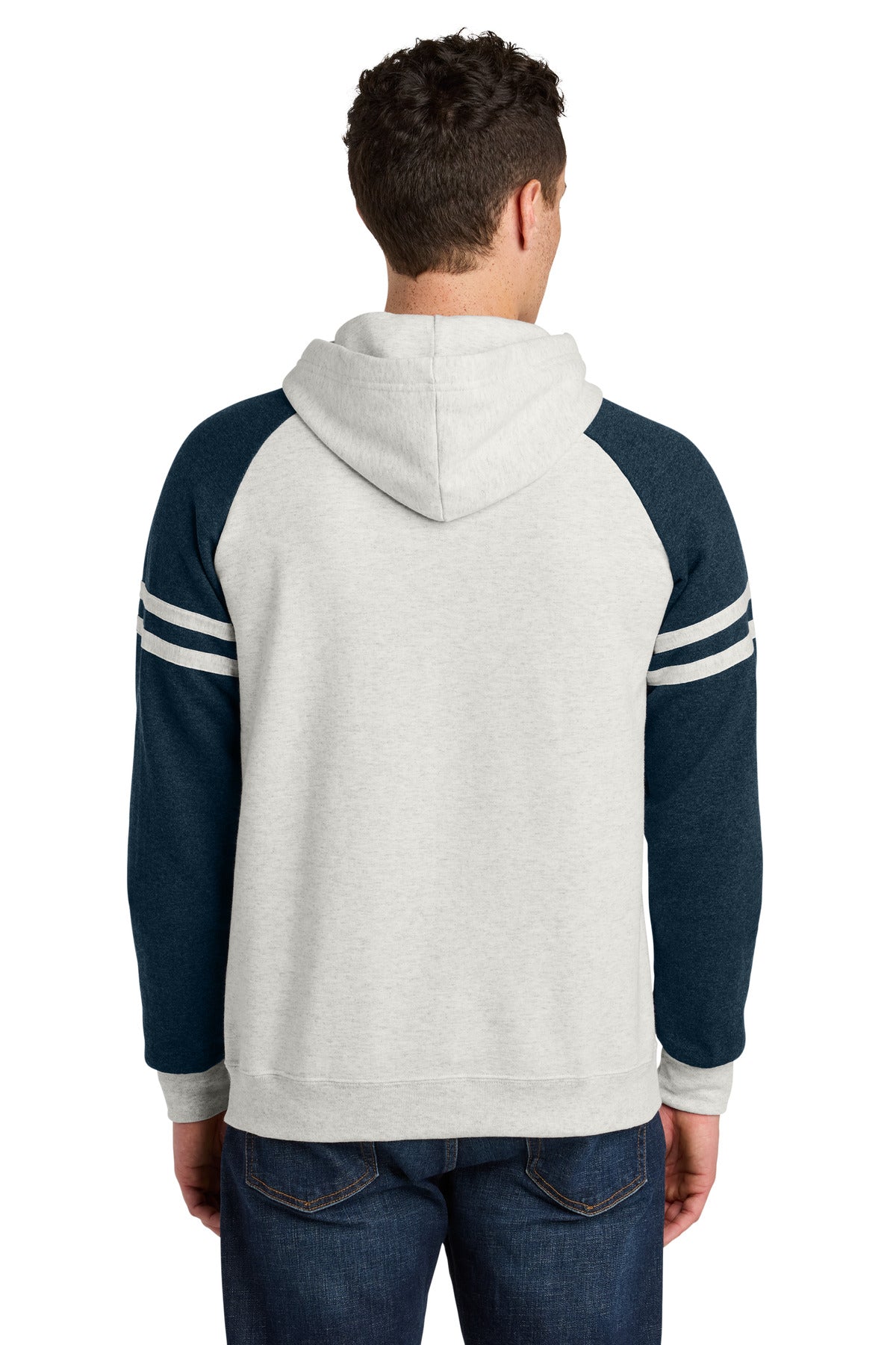 OatH/IdgHt Jerzees Unisex NuBlend Varsity Colorblock Hooded Sweatshirt 97C