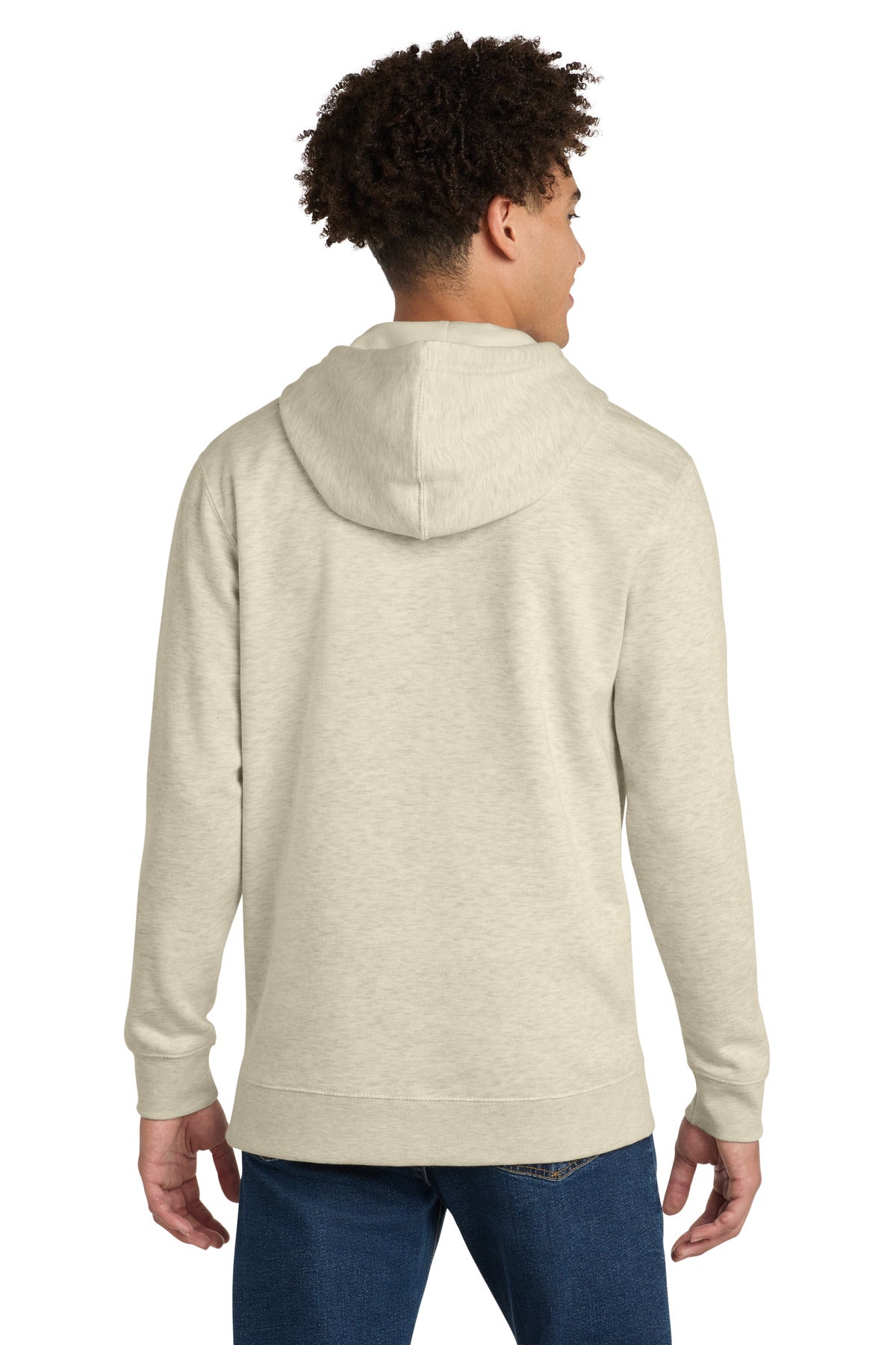 Oatmeal Hthr District V.I.T. Fleece Full-Zip Hoodie DT6102