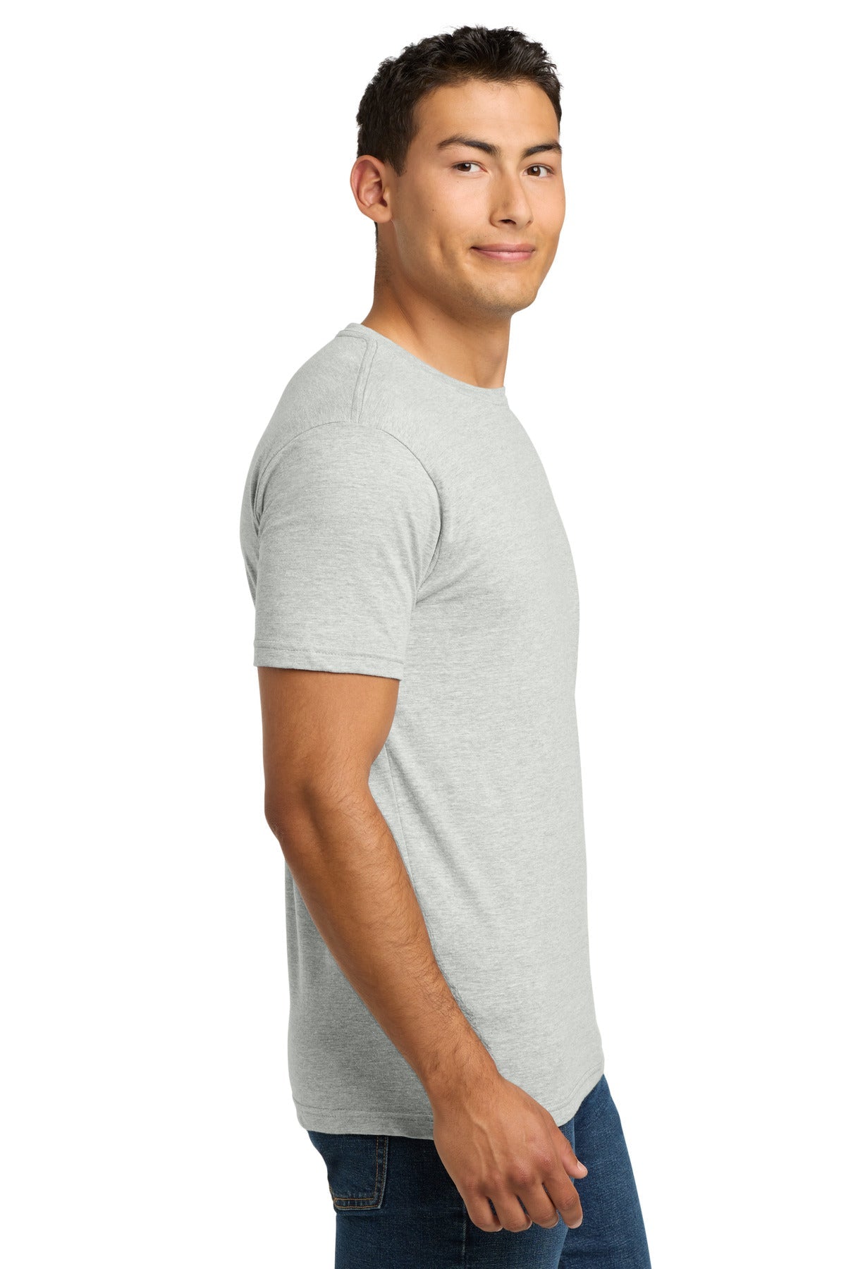 Oatmeal Next Level Apparel Adult Cotton Tee. NL3600