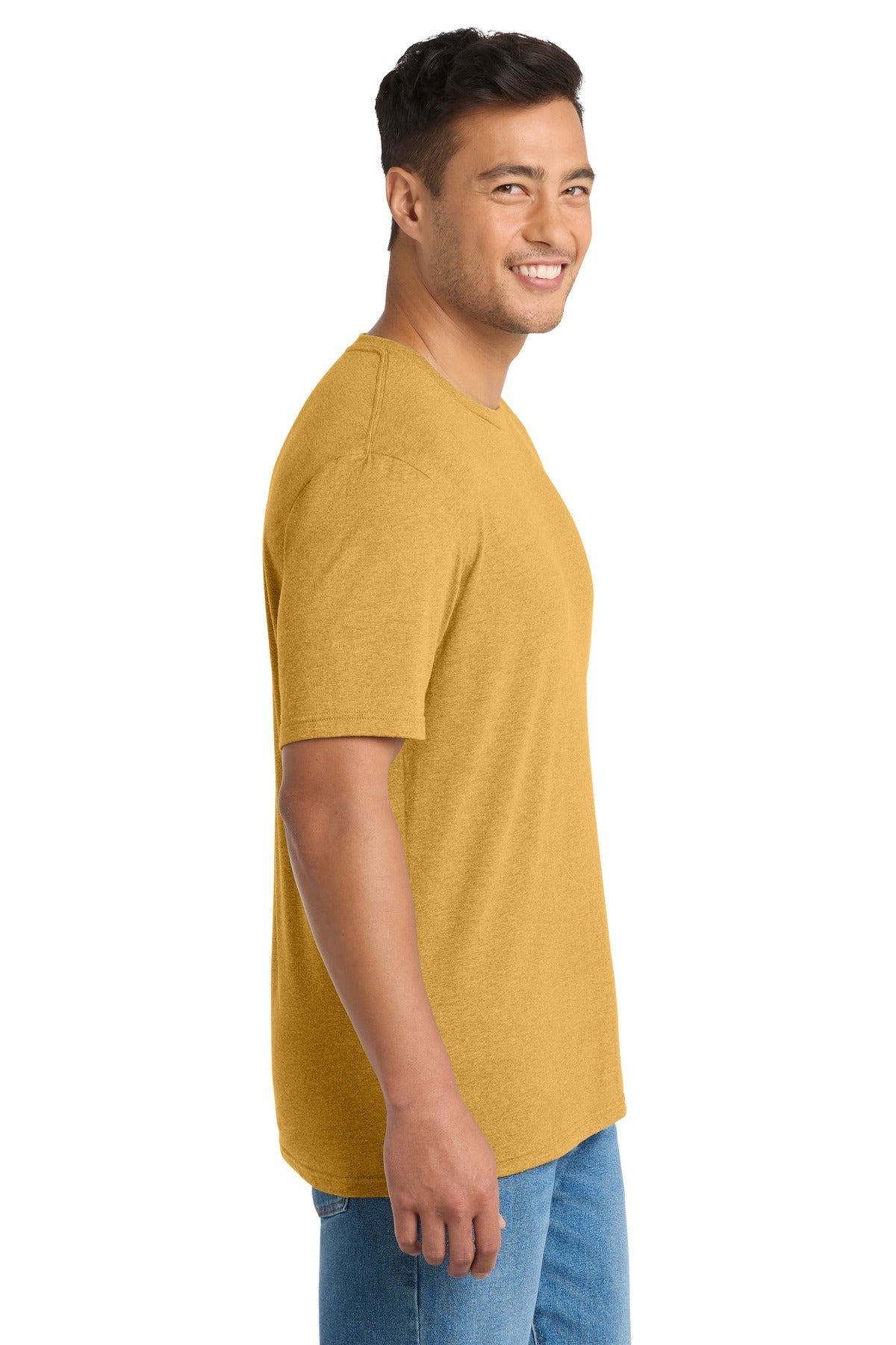 OchreYlwHr Port & Co Tri-Blend Tee. PC330