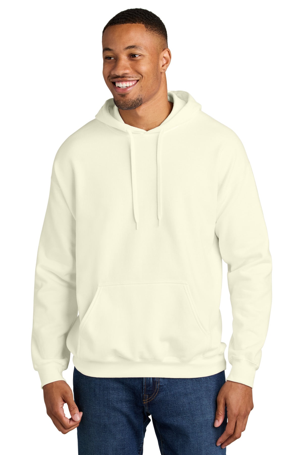 OffWhite Gildan Softstyle Midweight Pullover Hooded Sweatshirt SF500