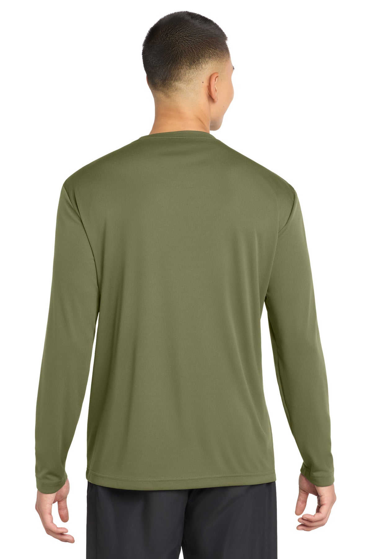 Olive Drab Grn Sport-Tek Long Sleeve PosiCharge Competitor Tee. ST350LS