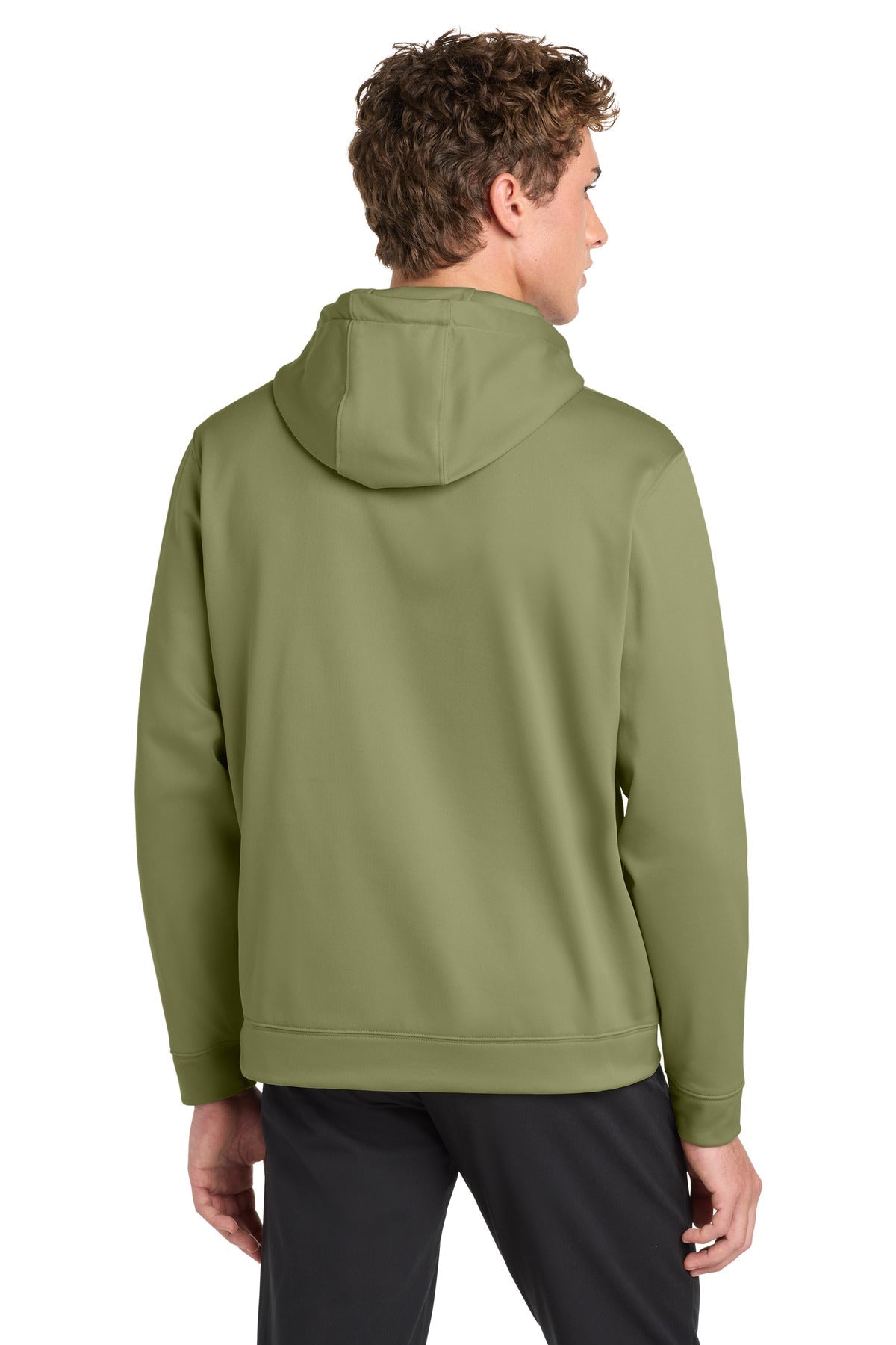Olive Drab Grn Sport-Tek Sport-Wick Fleece Hooded Pullover. F244
