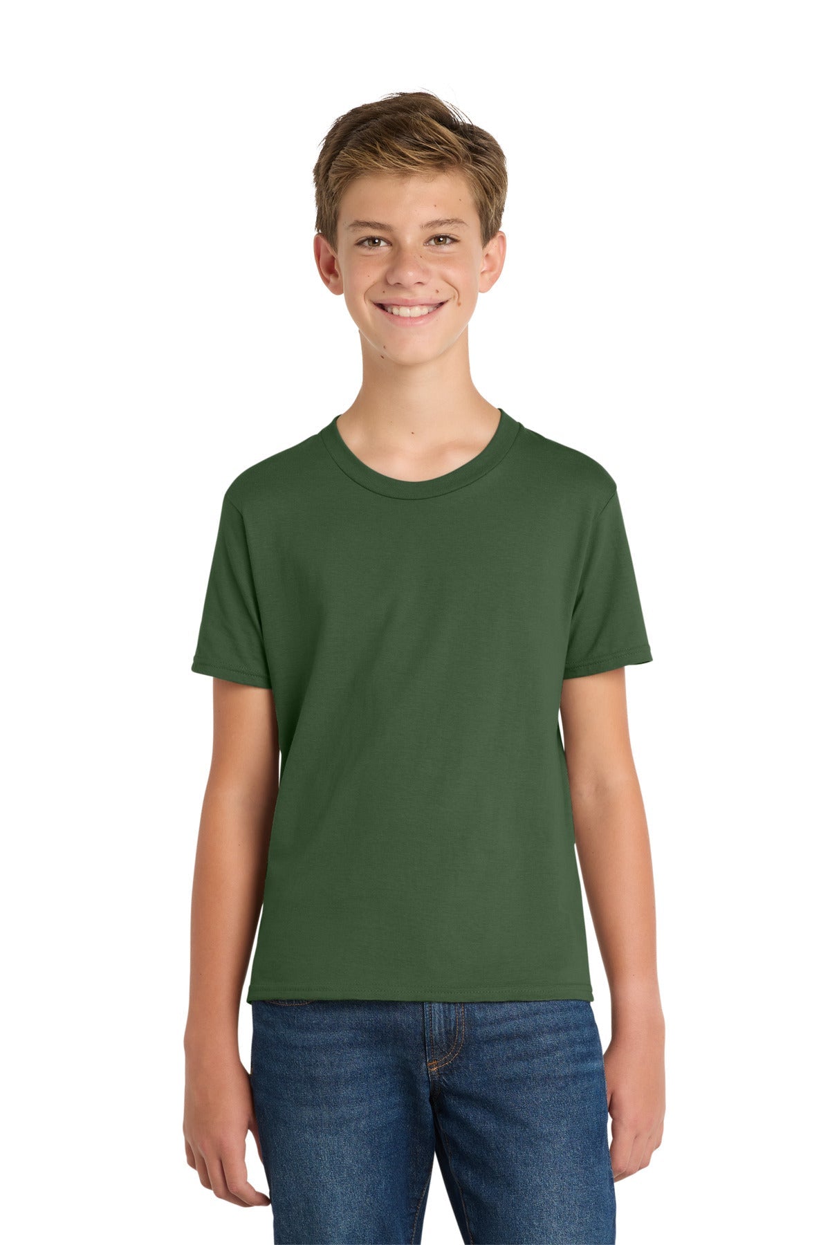 Olive Port & Co Youth Fan Favorite Tee. PC450Y