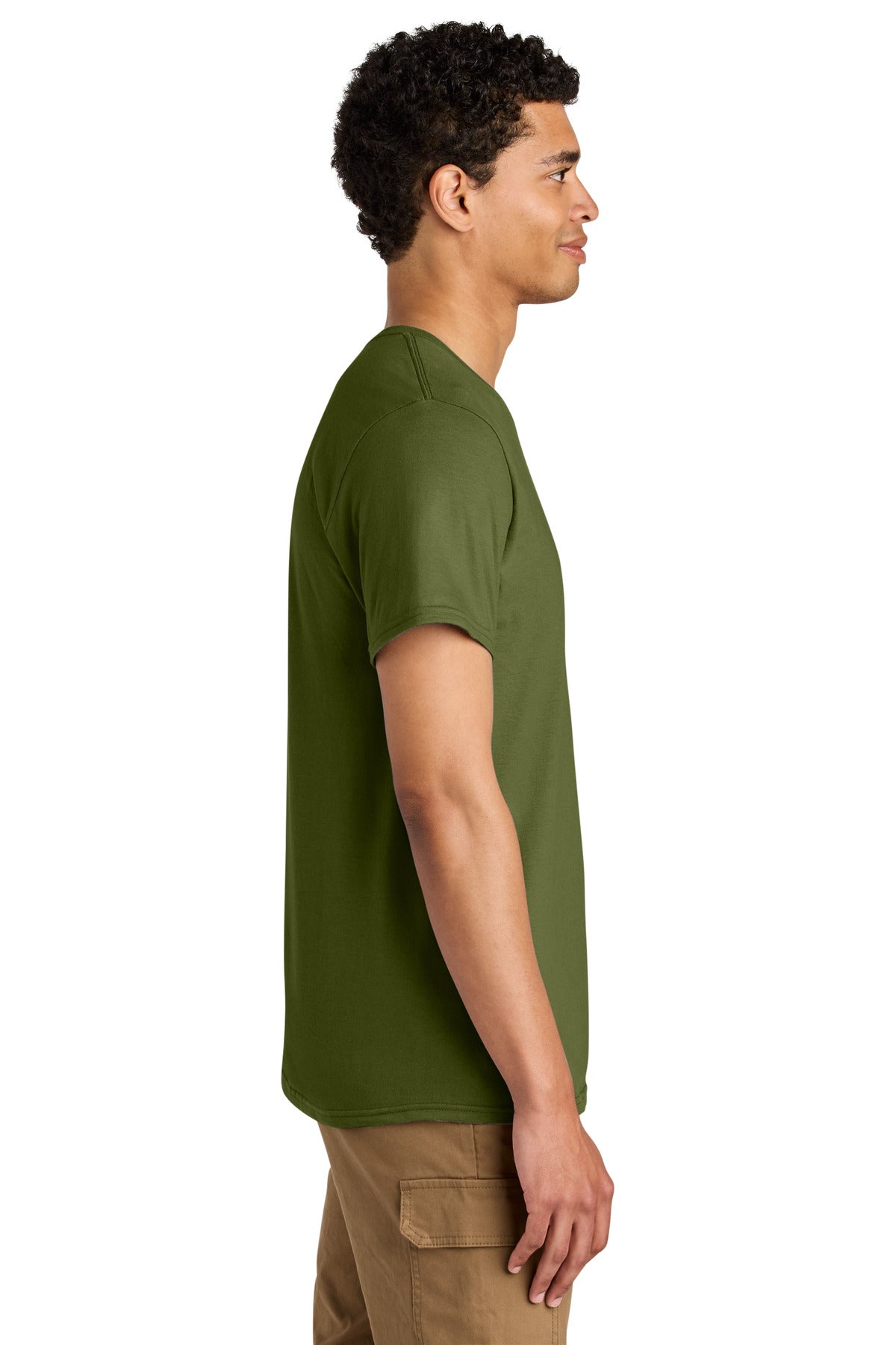 OliveOil Jerzees Unisex Premium Combed Ring Spun Cotton Tee 570M