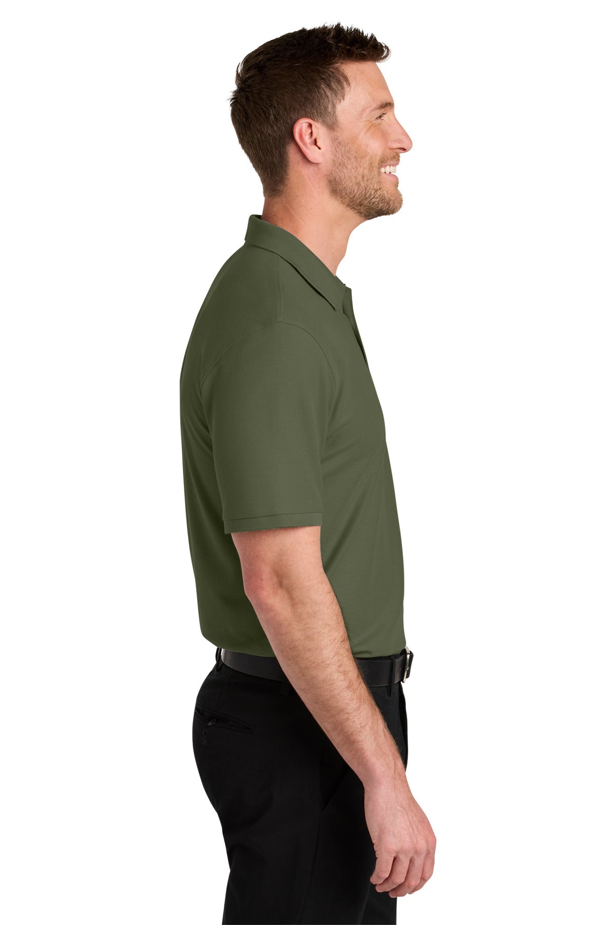 OlvDrabGn Port Authority Wearever Signature Pique Polo K200