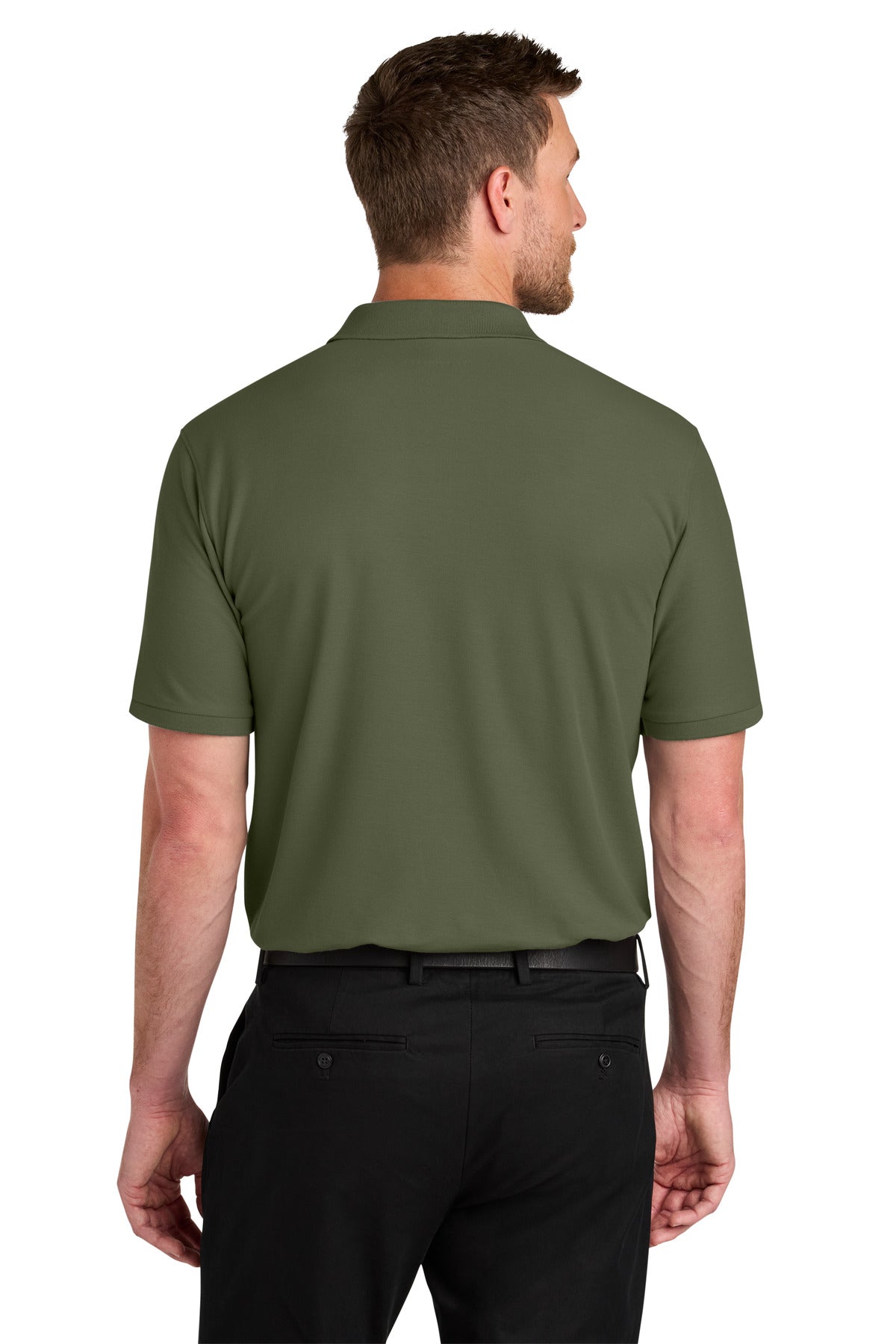 OlvDrabGn Port Authority Wearever Signature Pique Polo K200