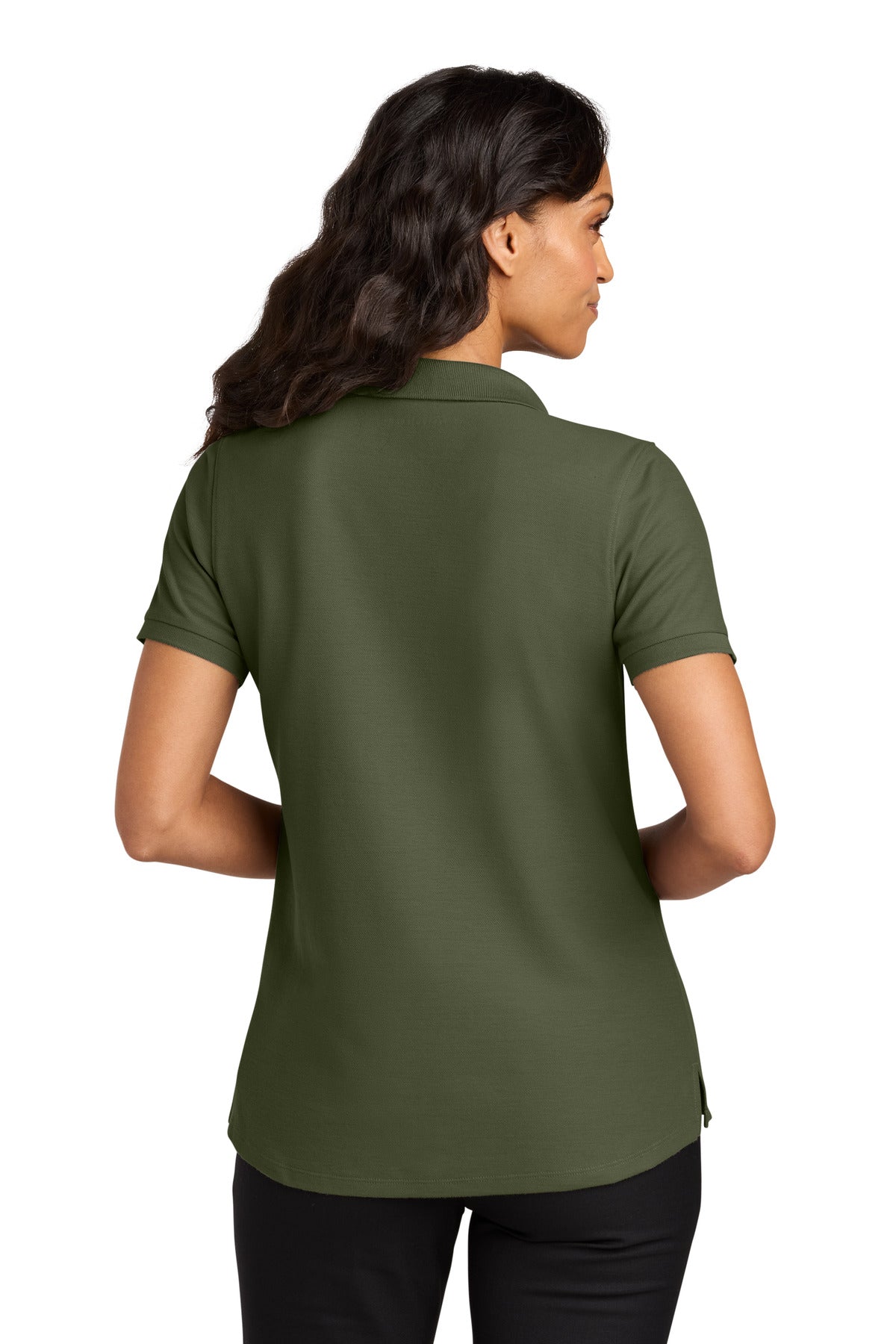 OlvDrabGn Port Authority Women's Wearever Signature Pique Polo LK200