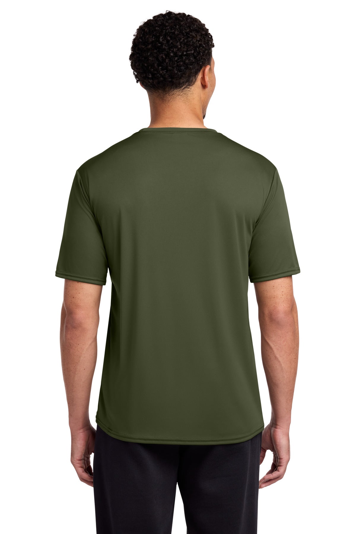 OlvDrabGn Port & Co Performance Tee. PC380