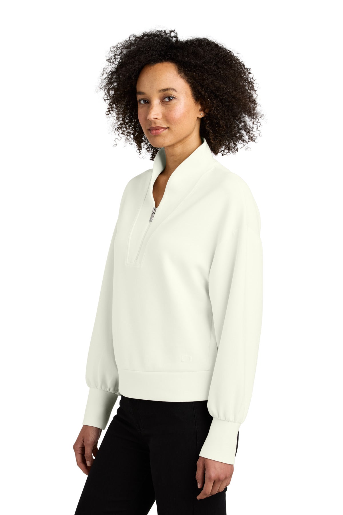 OpalWhite OGIO Women's Transcend 1/4-Zip LOG861