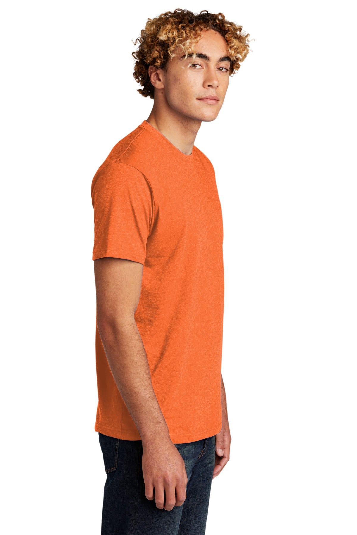 Orange Next Level Apparel Adult CVC Tee. NL6210