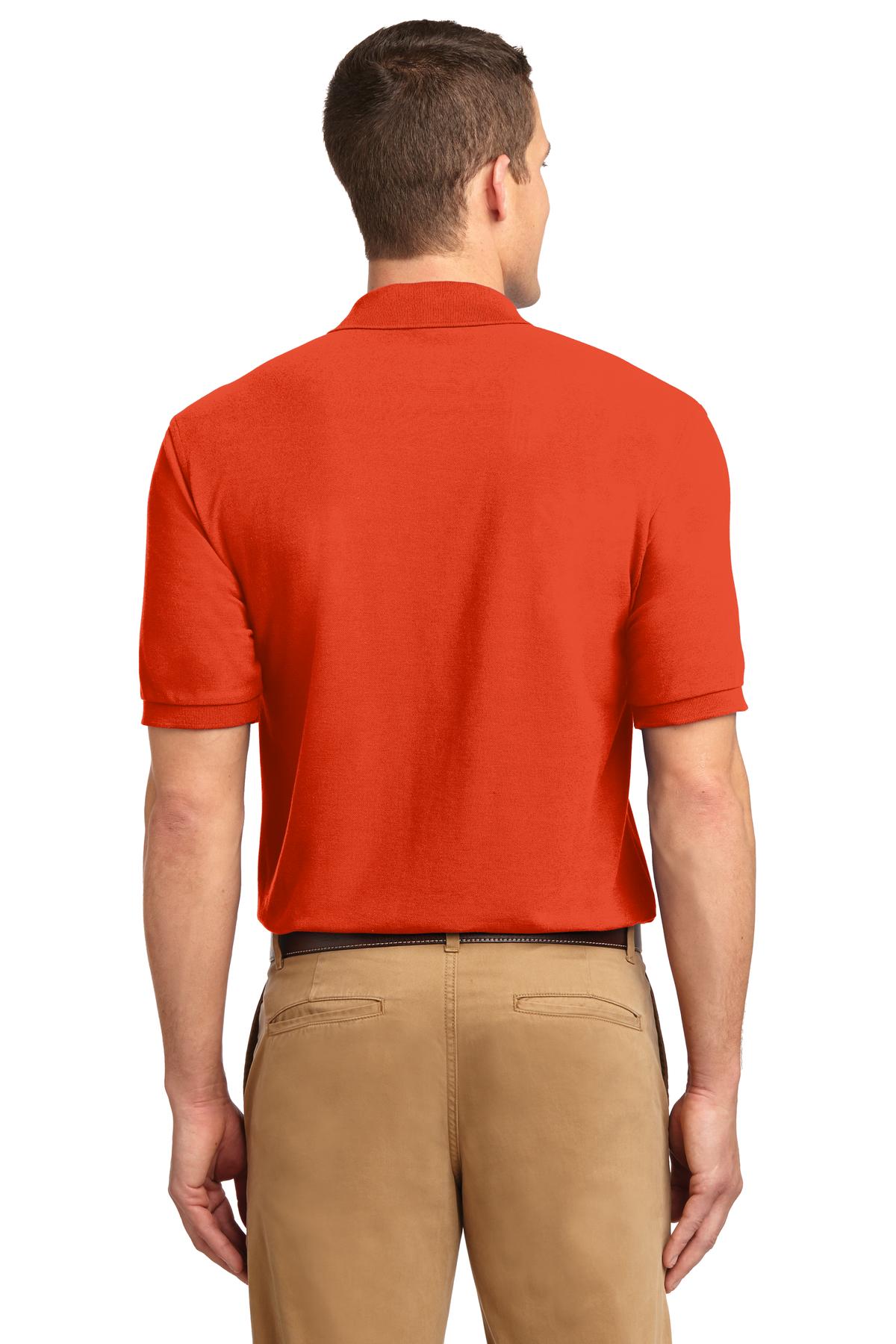 Orange Port Authority Extended Size Silk Touch Polo K500ES