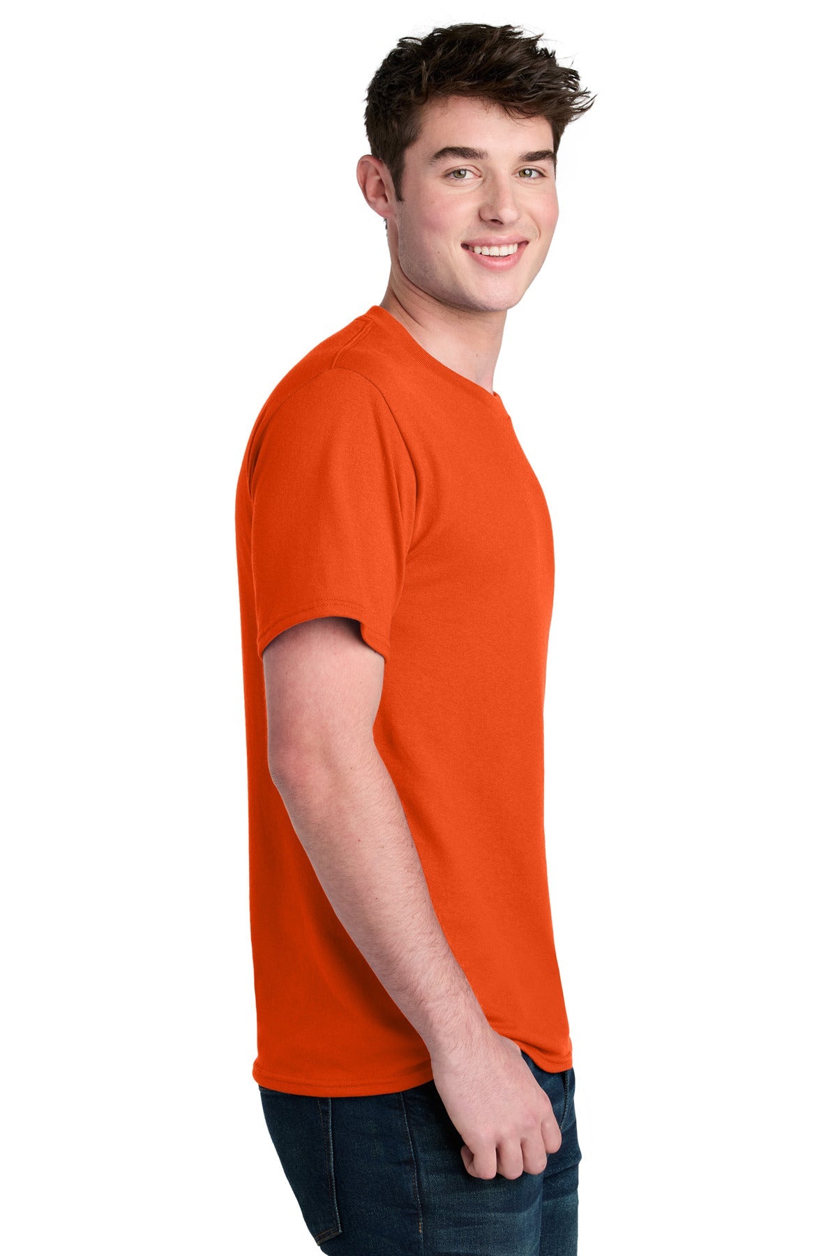 Orange Port & Co Core Blend Recycled Tee PC01