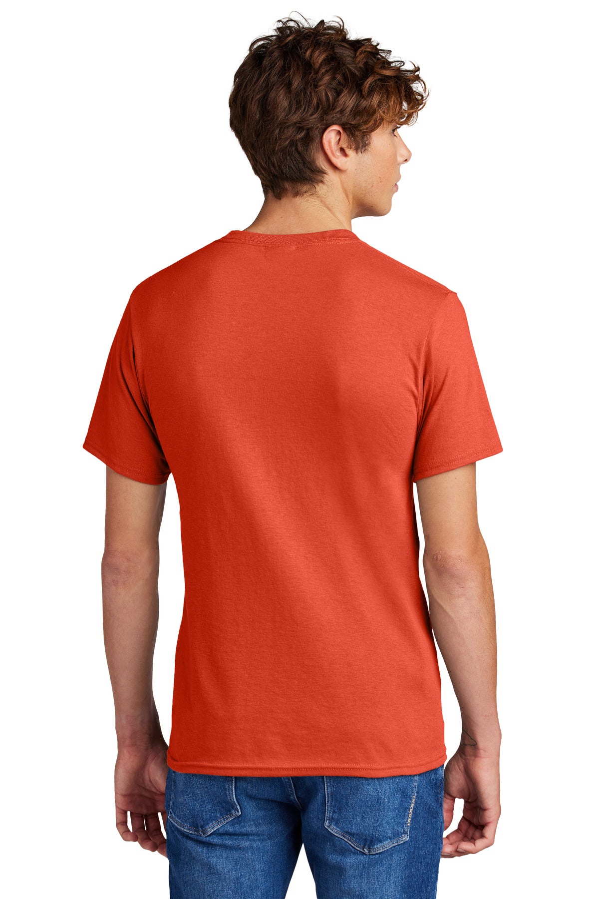 Orange Port & Co Core Blend Tee. PC55