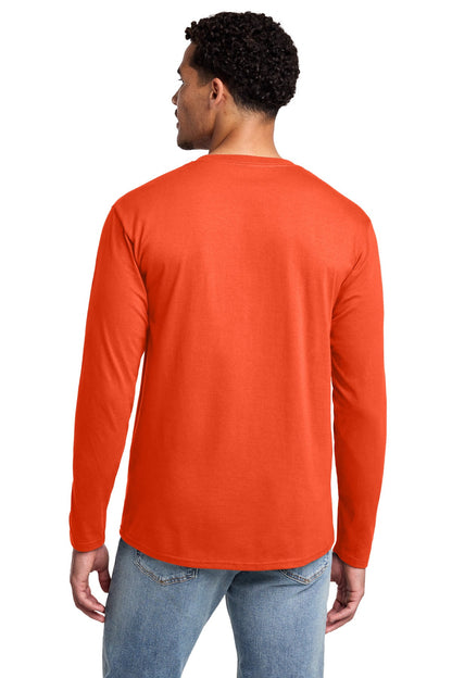 Orange Port & Co Long Sleeve Fan Favorite Tee. PC450LS